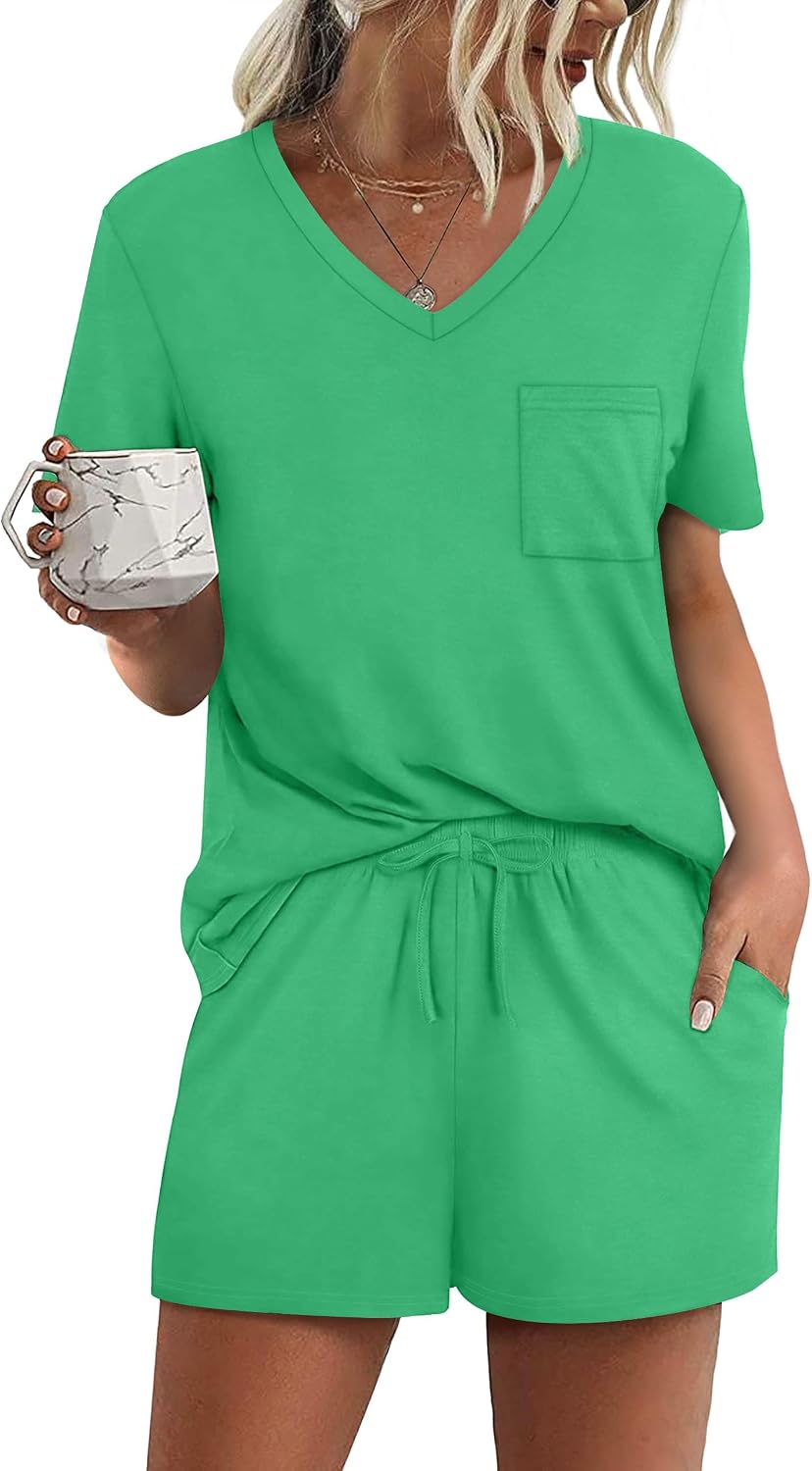 Detalle 2 de RUBZOOF V-Neck Pajama Set with Pockets
