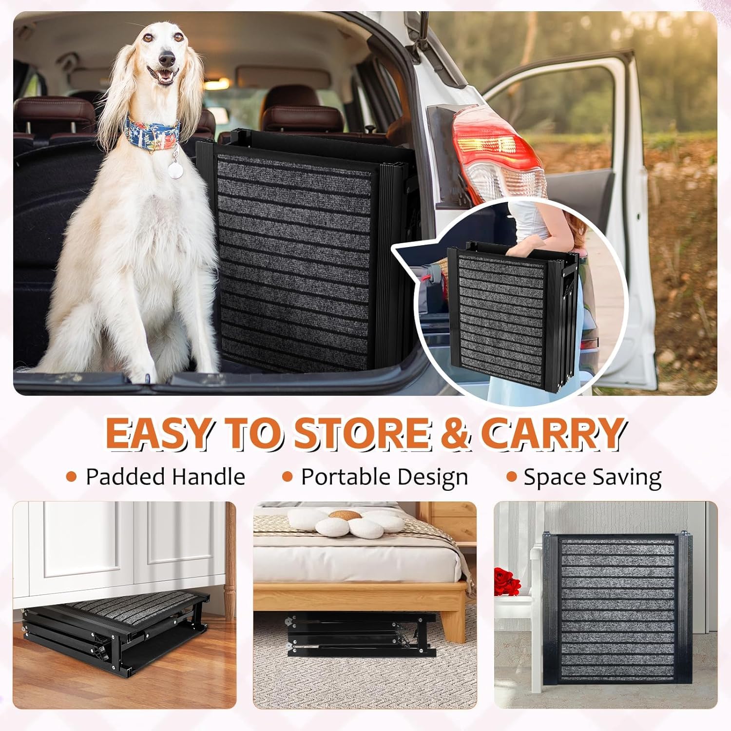 Thumbnail 4 de Extra Long 170cm Foldable Dog Ramp for Large Dogs