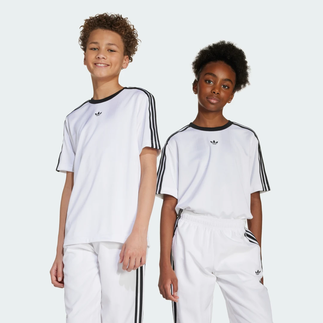 Detalle de Camiseta Jacquard (Adolescentes) de Adidas – Blancaaa