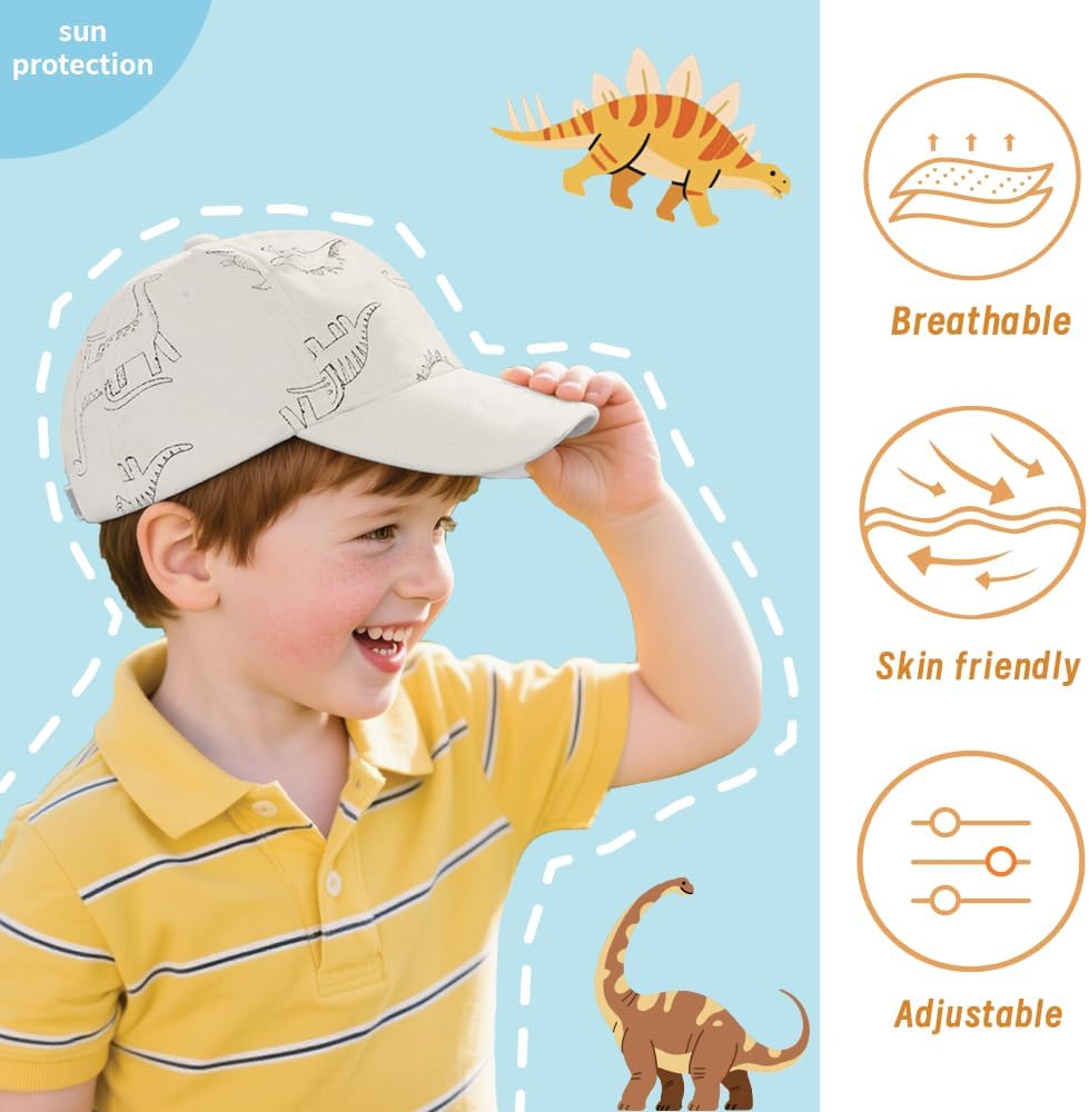 Detalle 2 de Dinosaur baseball cap for kids 48cm