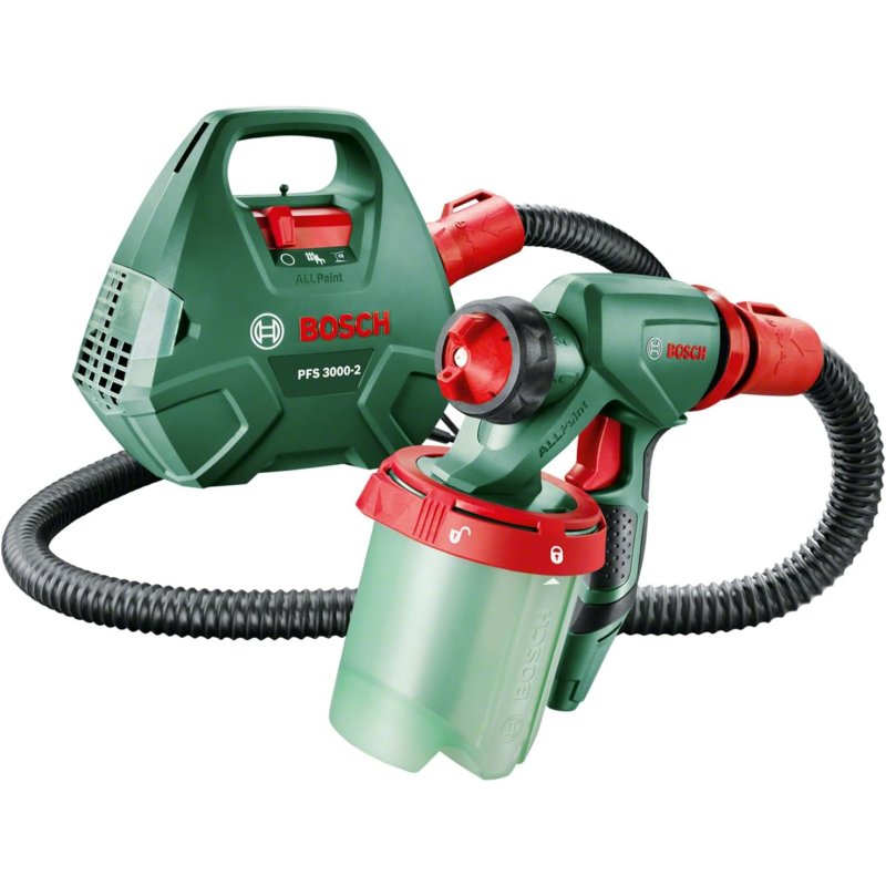 Bosch PFS 3000-2: Pistola de pintura 1L, 650 W, para interior y exterior
