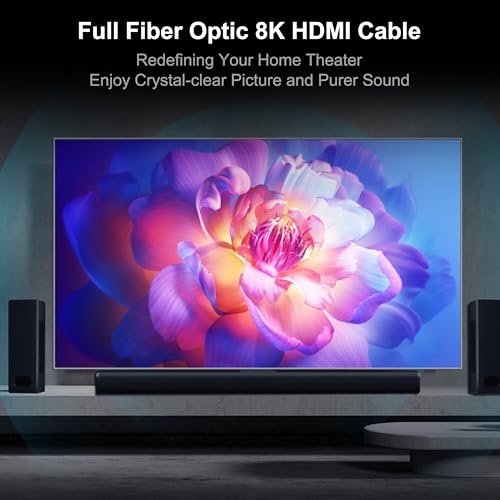 Thumbnail 6 de RUIPRO HDMI 2.1 8K, cable de fibra óptica desmontable de 7,6 m y 48 Gbps