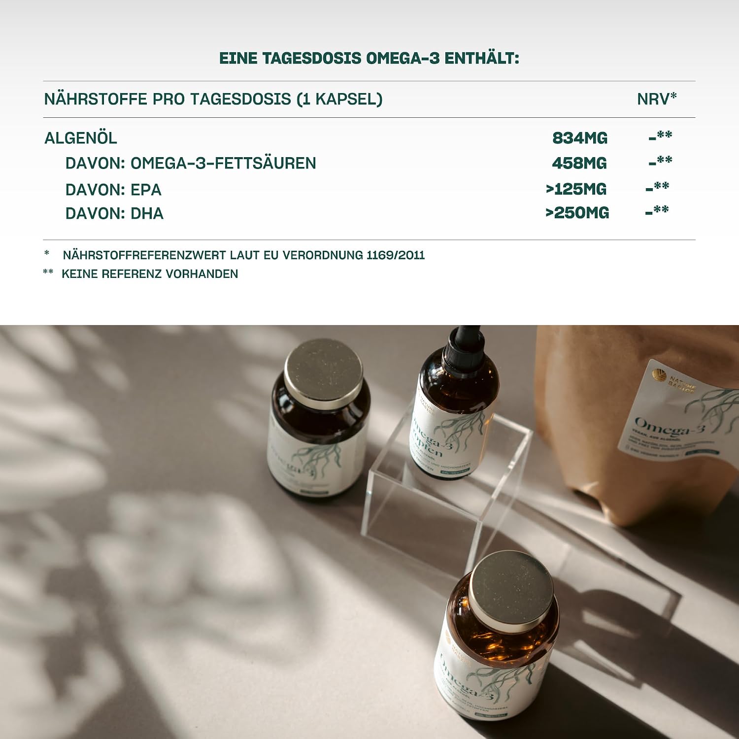 Thumbnail 1 de Veganes Omega 3 aus Algenöl – 120 hochdosierte Kapseln für 4 Monate, 1 Kapsel täglich