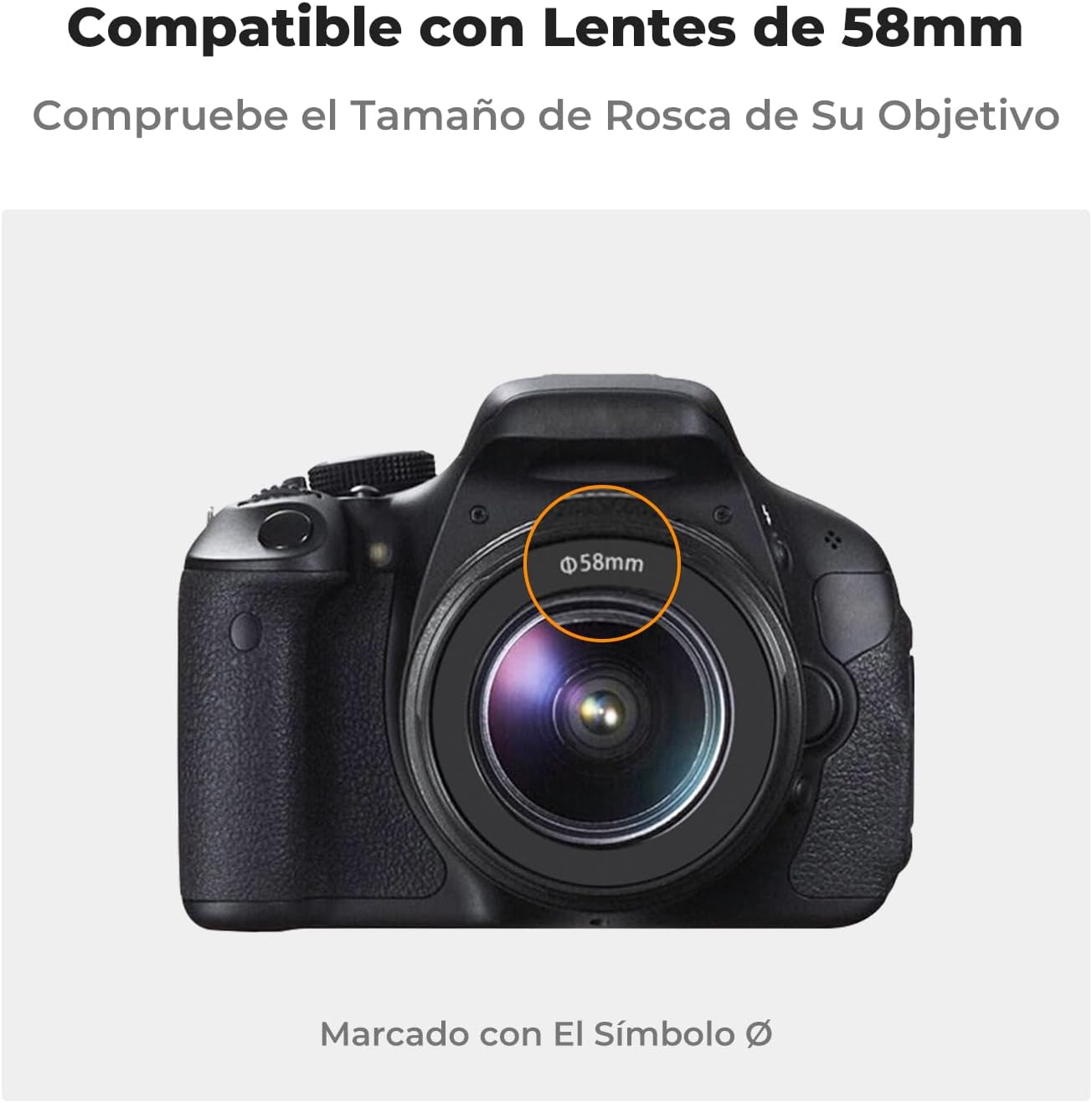 Detalle 2 de K&F Concept Parasol compatible Canon y Nikon 75-300mm