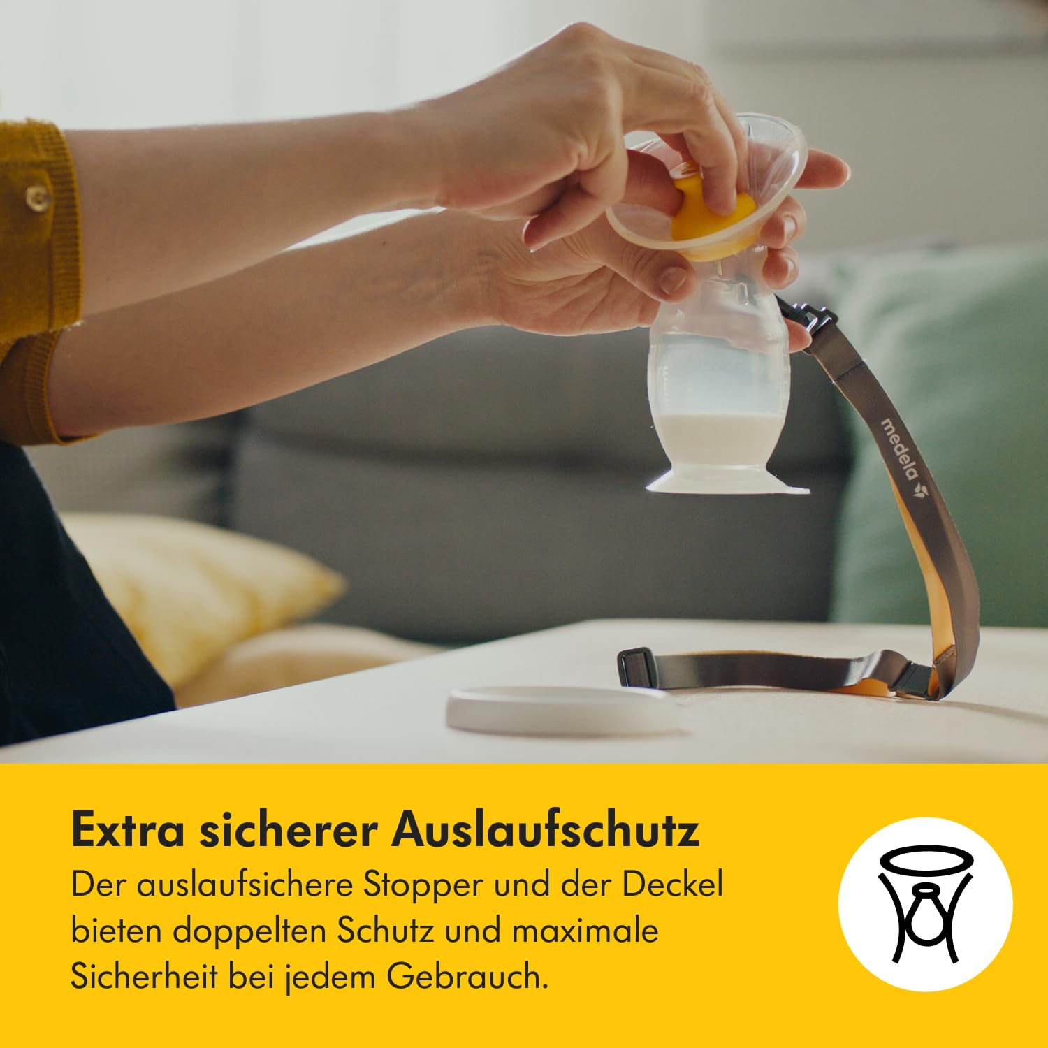 Thumbnail 6 de Medela Muttermilch-Auffangbehälter aus Silikon – sicherer Milchauffänger für unterwegs