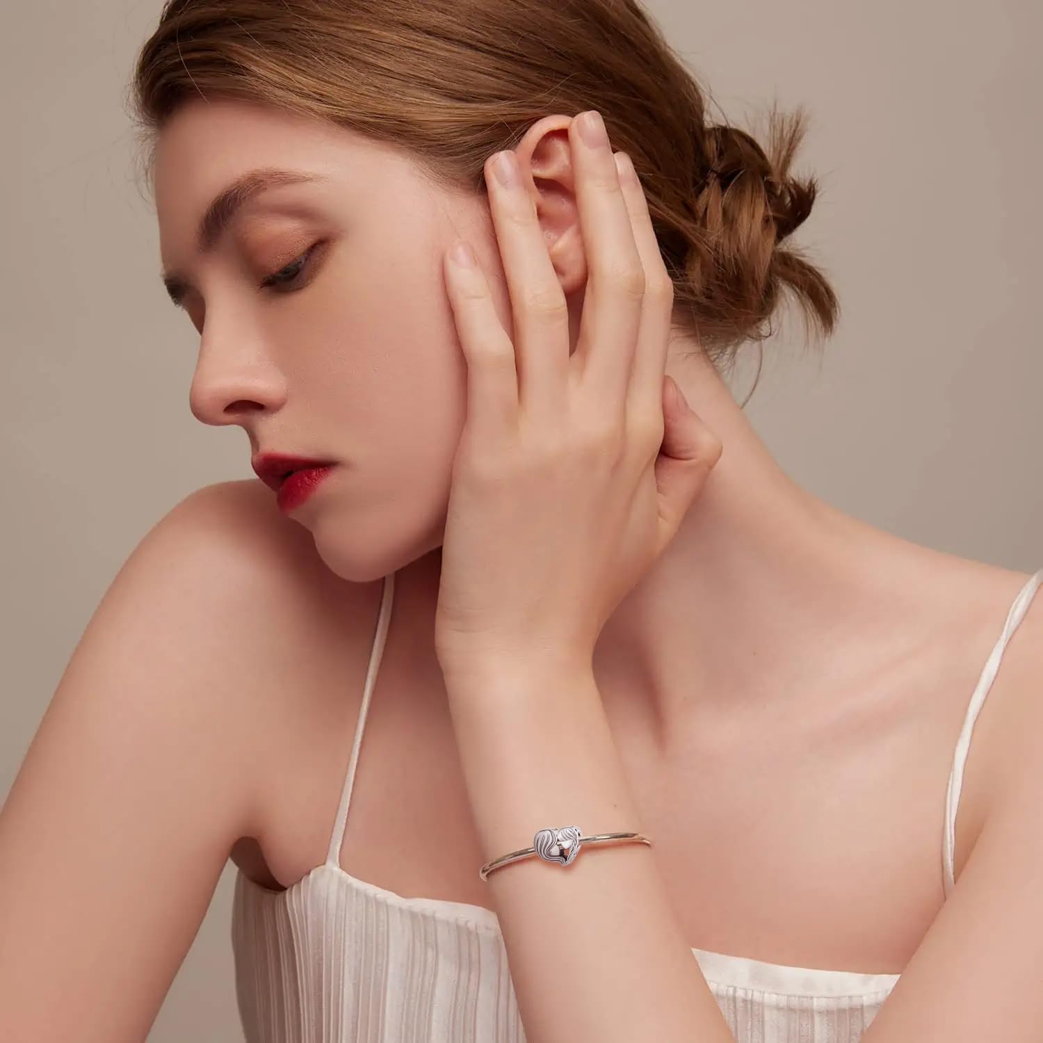 Detalle 2 de 925 Sterling Silber Mutter-Tochter Charms Anhänger für Pandora 💎