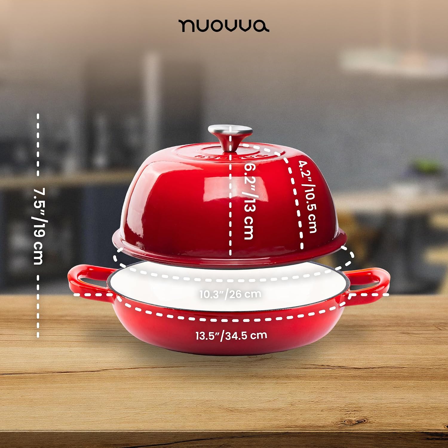 Detalle 2 de Nuovva Enamelled Dutch Oven ⚙