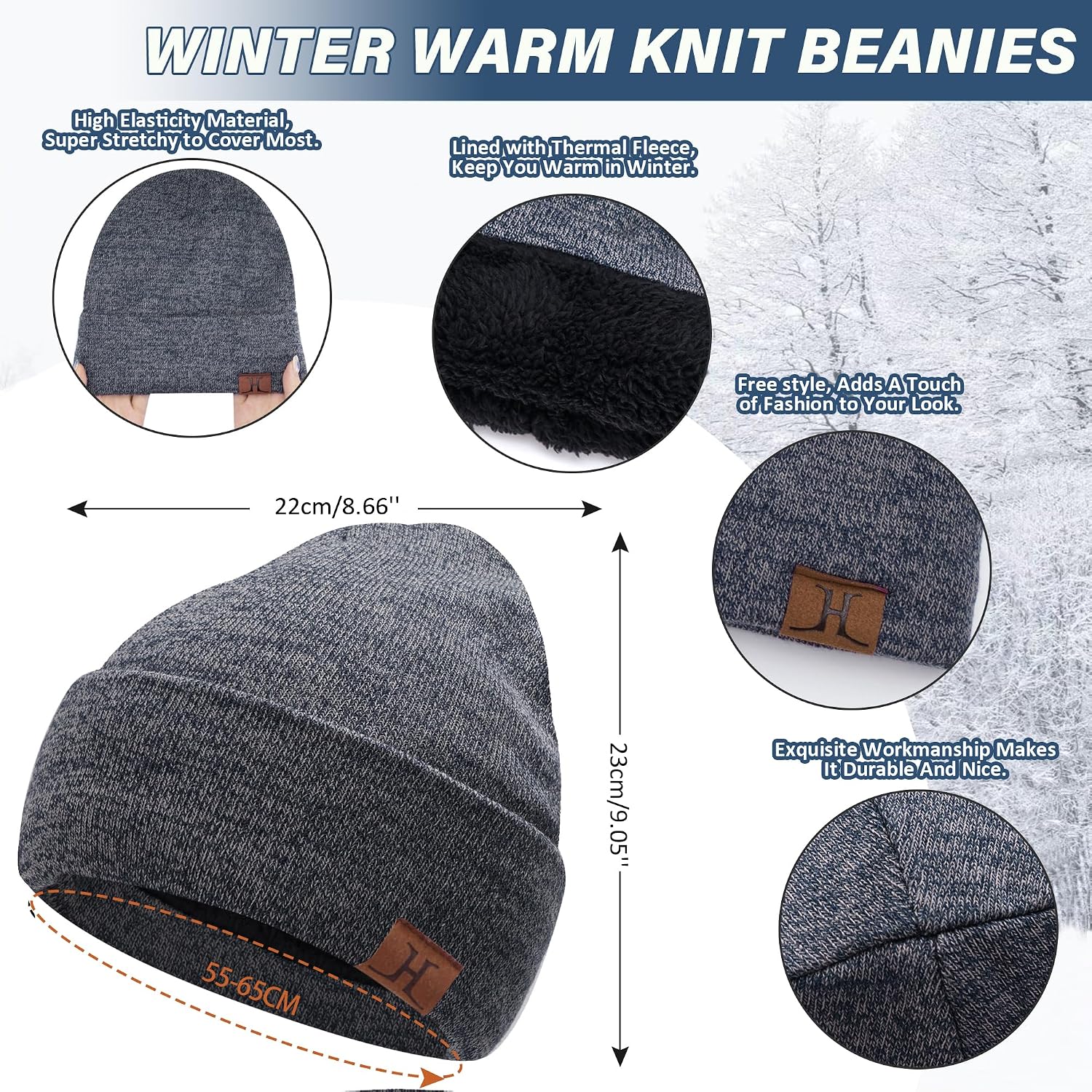 Detalle 2 de Bequemer Laden Invernali set cappello 1 pezzo