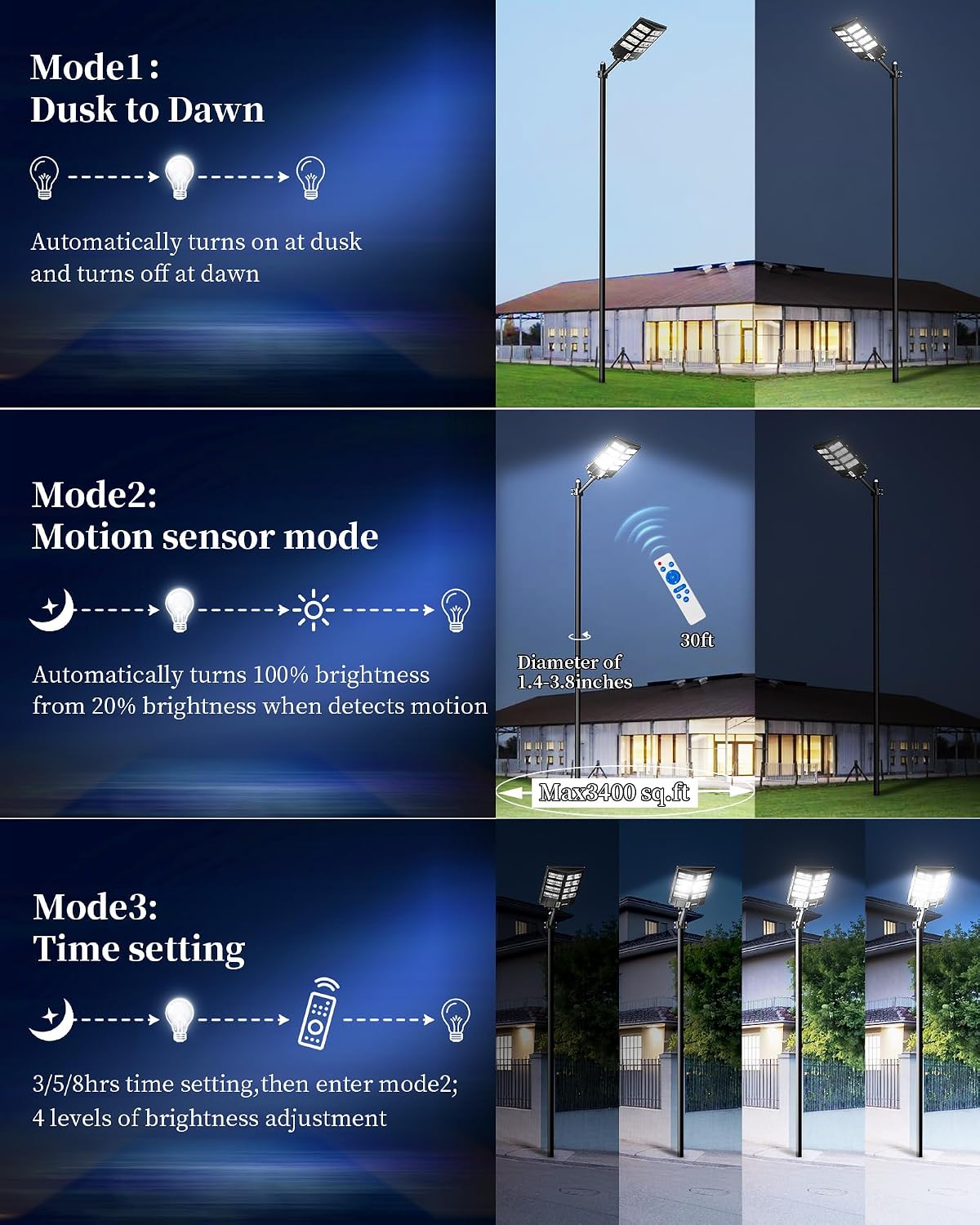 Thumbnail 4 de Ofuray Of-2600W Farolas Solares Exterior ☀️ IP67