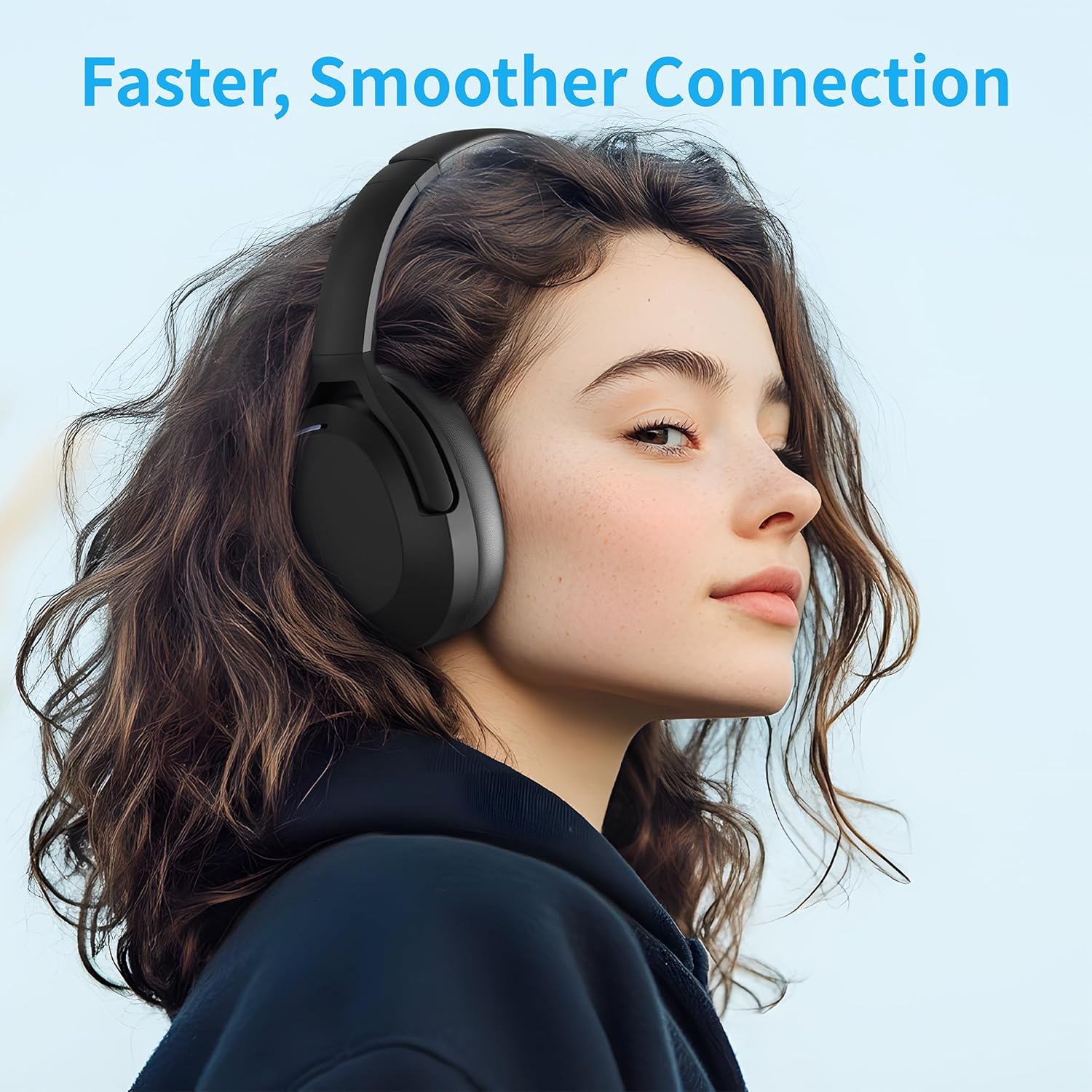 Thumbnail 4 de Rebocico Active Noise Cancelling Headphones with Bluetooth 5.3 (Over-Ear, 120h) – Black