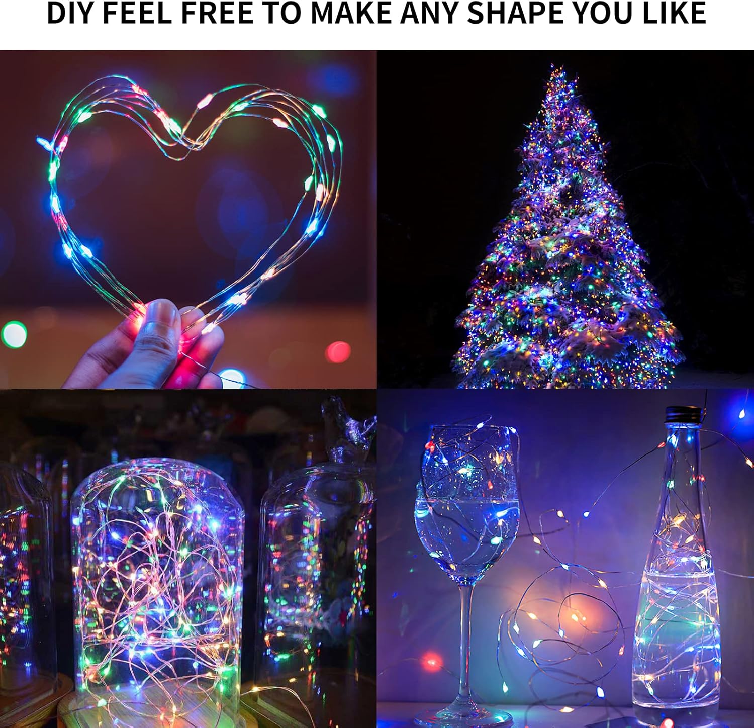 Thumbnail 3 de Melofo 10 Pack LED Fairy String Lights — 3M Battery Operated Copper Wire Lights