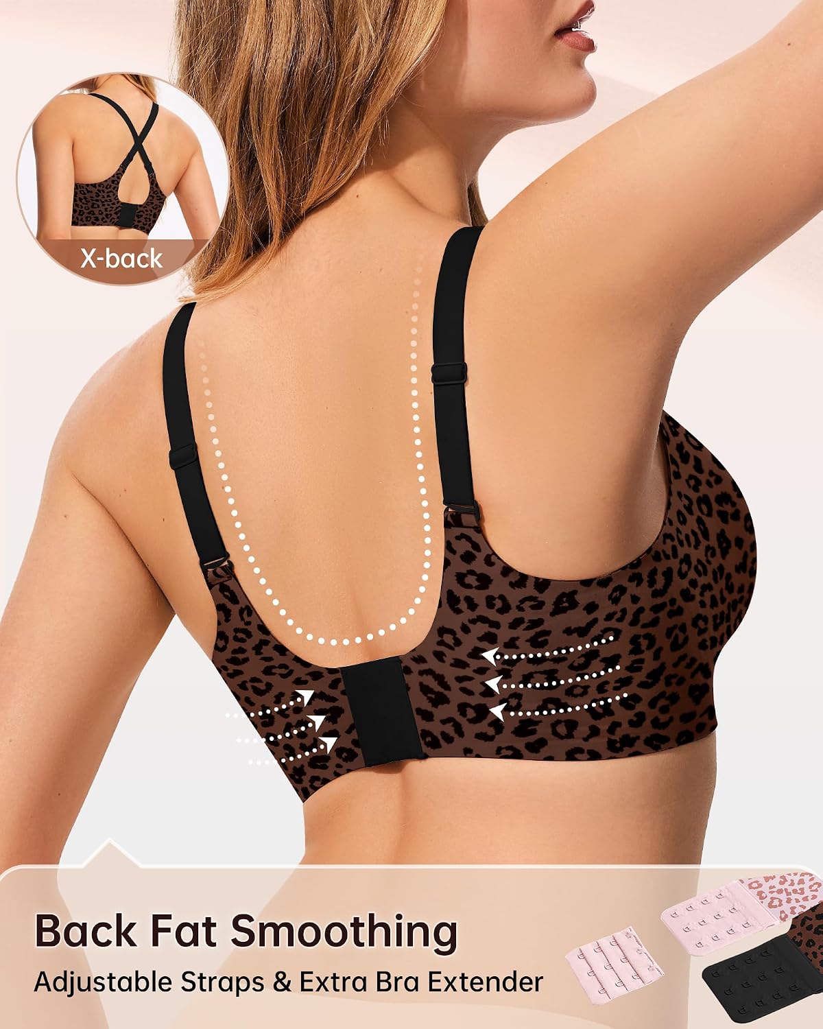 Detalle de LetsJoli Wireless Jelly Bralettes: Seamless, Push-Up Coverage with 360° Support