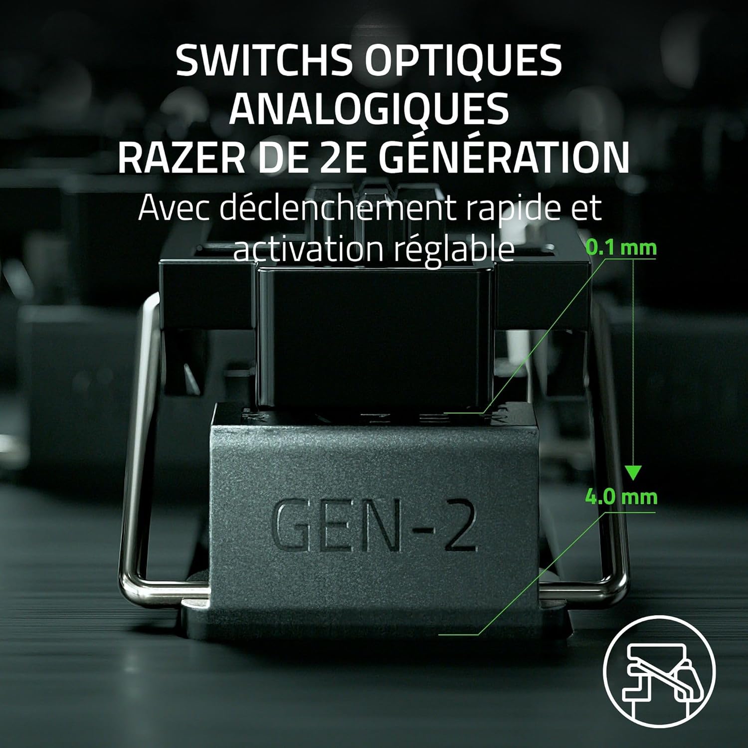 Detalle de Razer Huntsman V3 Pro (Switches Analog) clavier gamer optique AZERTY noir