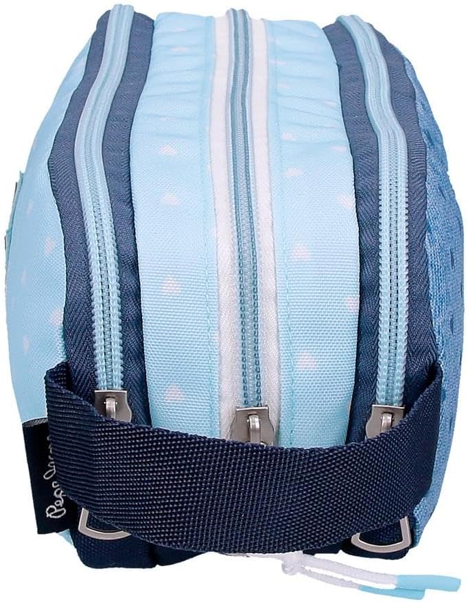Thumbnail 1 de Pepe Jeans Noni Denim Astuccio Triplo Blu in poliestere con 3 scomparti