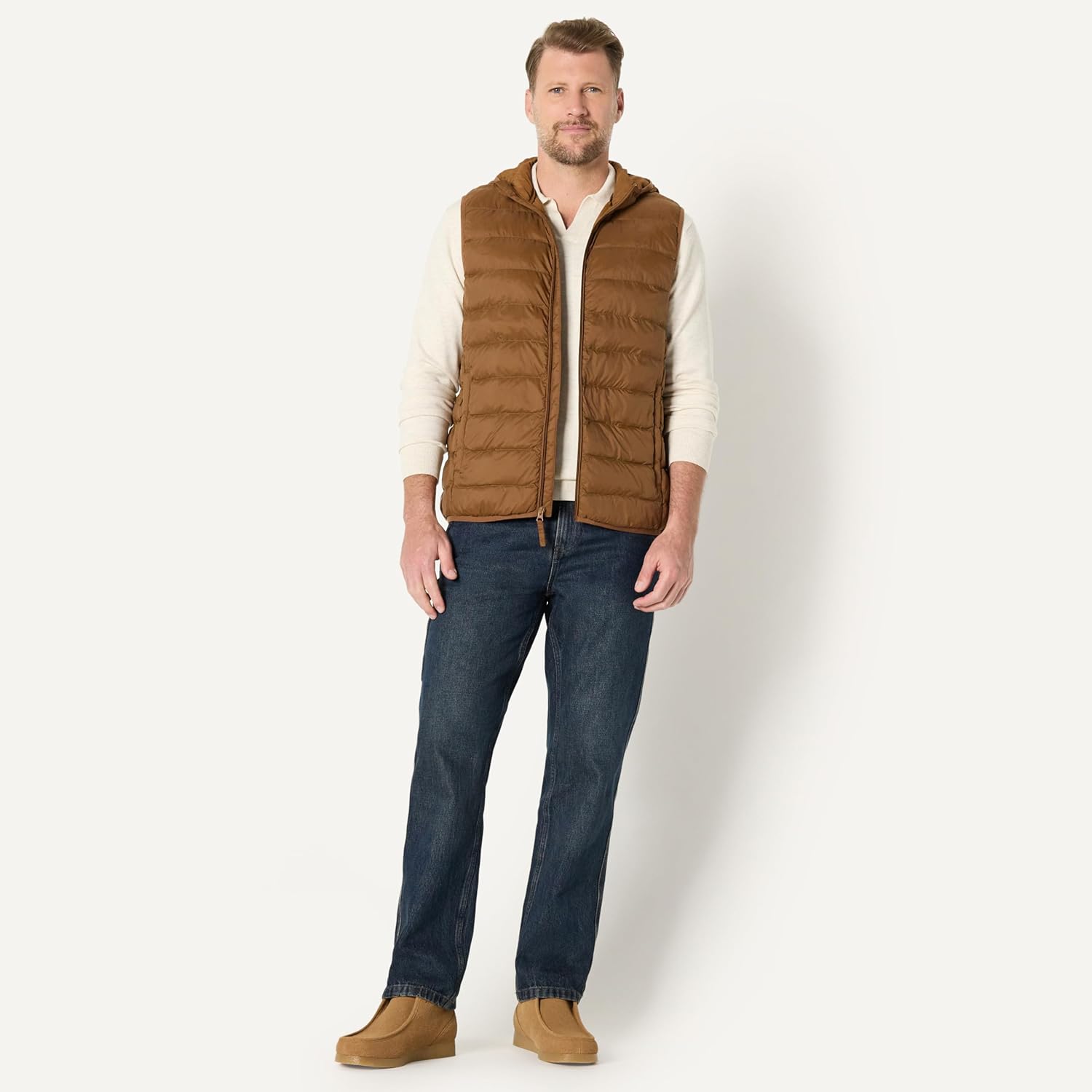 Thumbnail 4 de Amazon Essentials Relaxed-Fit Steppweste für Herren mit Kapuze (leicht, wasserabweisend)