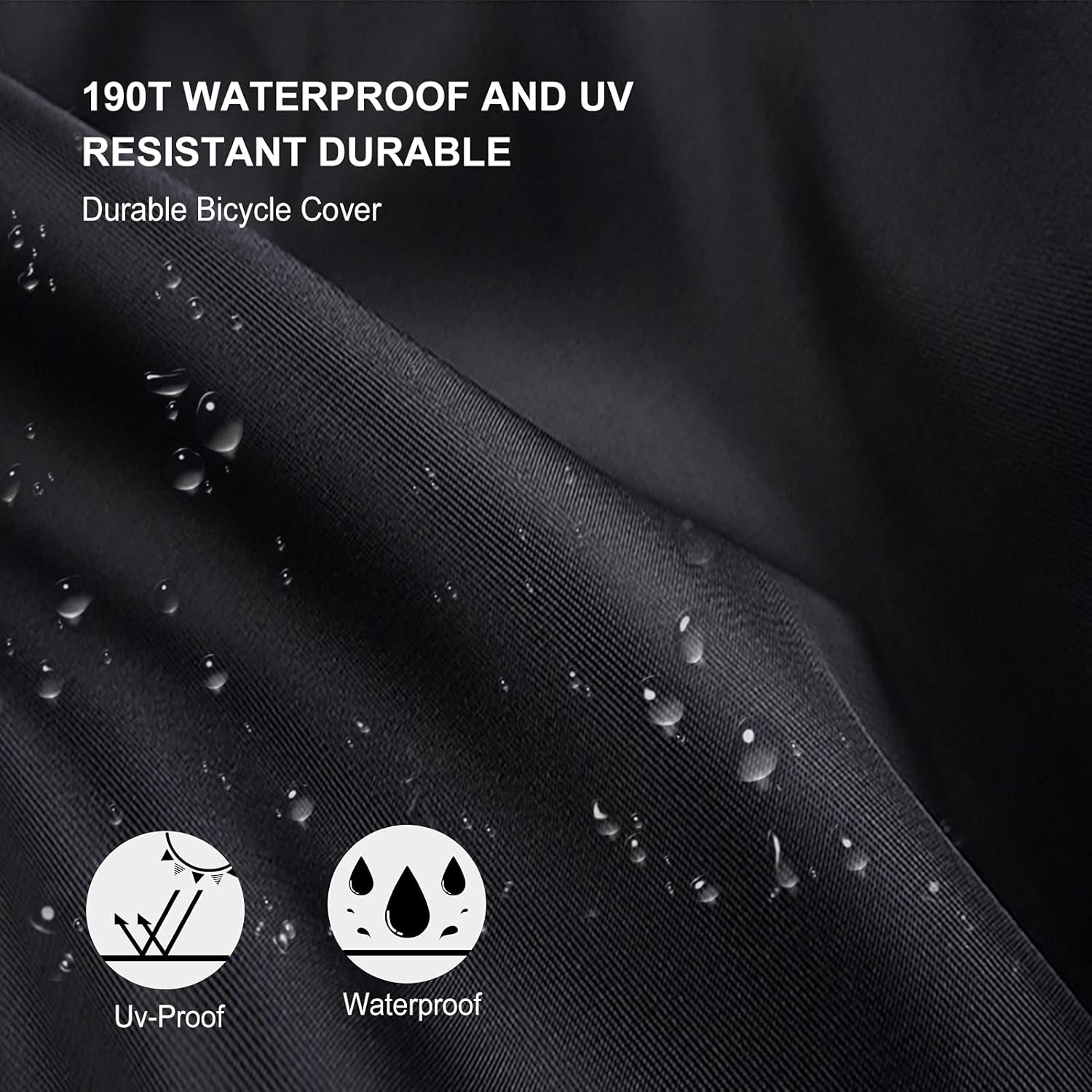 Detalle de Housse de Vélo Elezenioc 190T Nylon – Protection extérieure pour 2 vélos jusqu’à 29