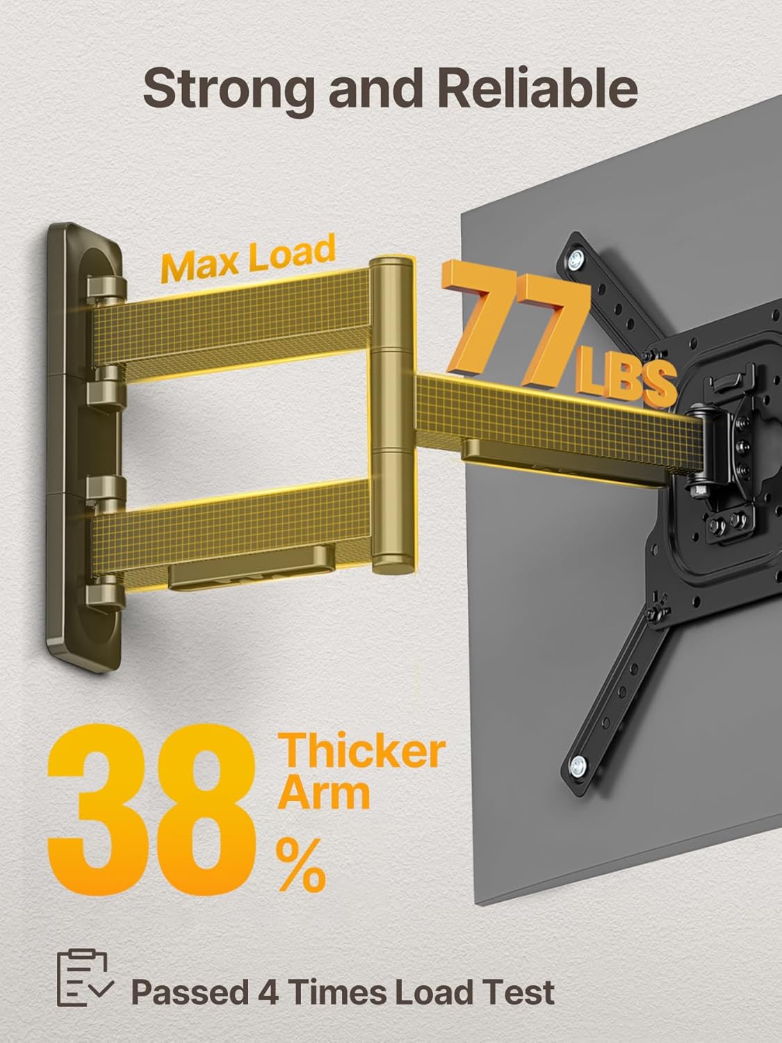 Detalle de monTEK Full Motion TV Wall Mount 23–65"
