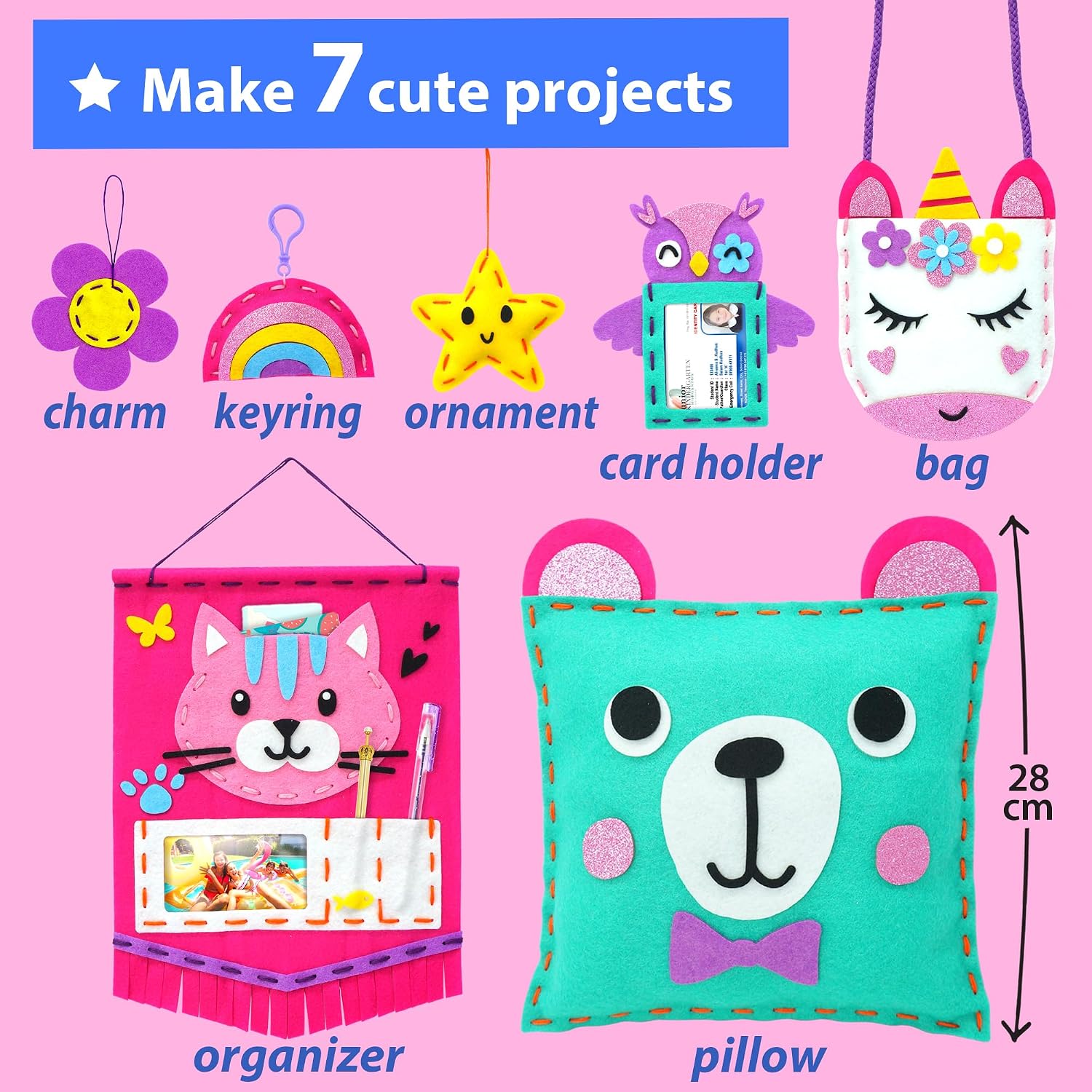 Detalle de KRAFUN My First Sewing Kit for Kids