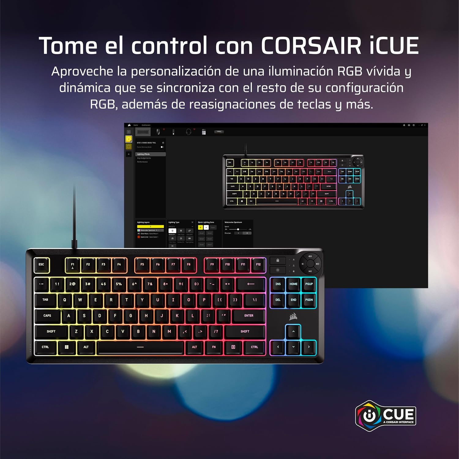 Thumbnail 6 de Corsair K55 Core TKL Teclado Gaming RGB