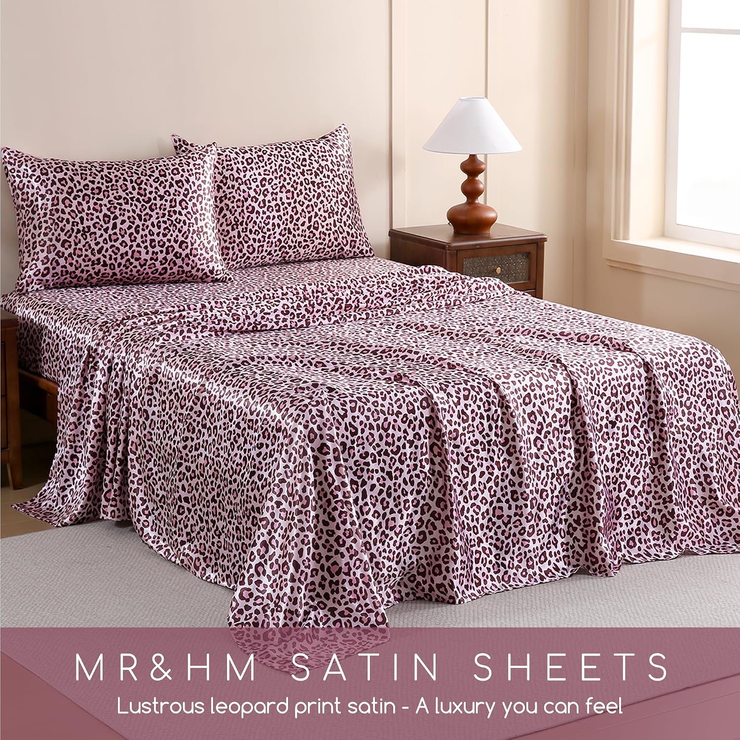 Thumbnail 6 de MR&HM Satin Bed Sheets Queen 600 TC