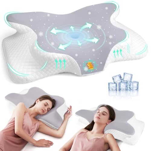 Detalle de Nuvellina Almohada Cervicales y Cuello: viscoelástica con 2 alturas intercambiables