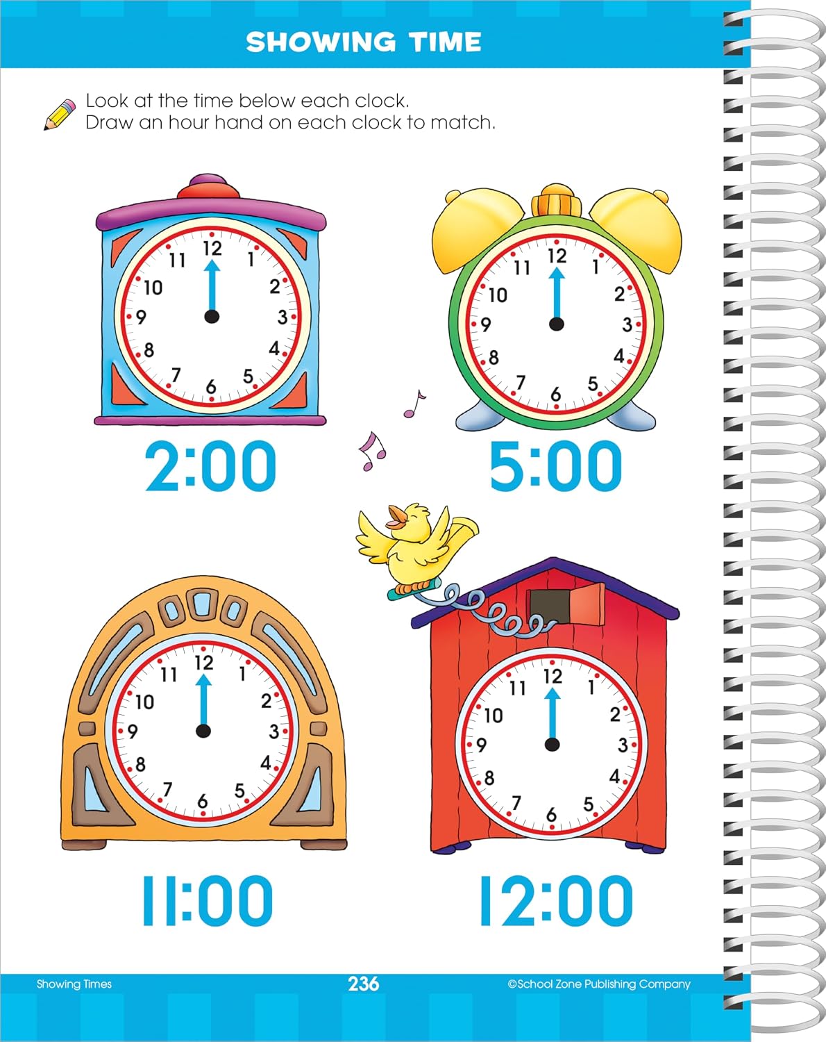 Thumbnail 6 de School Zone Big Kindergarten Workbook, Spiral-Bound Activities for Reading, Writing and Math