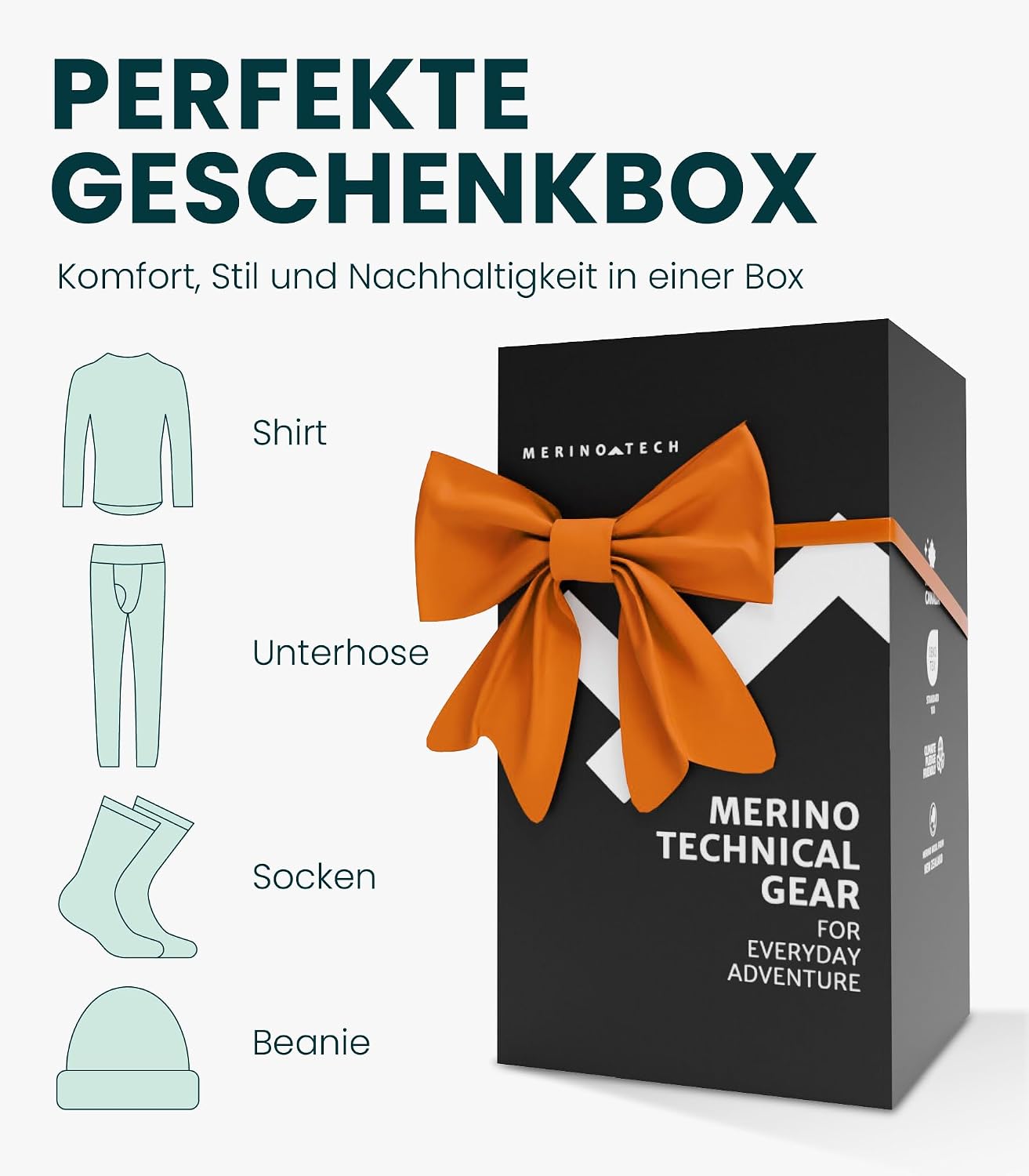 Detalle de Merino.tech 100% Merino Unterwäsche 18,5 µm 🩲