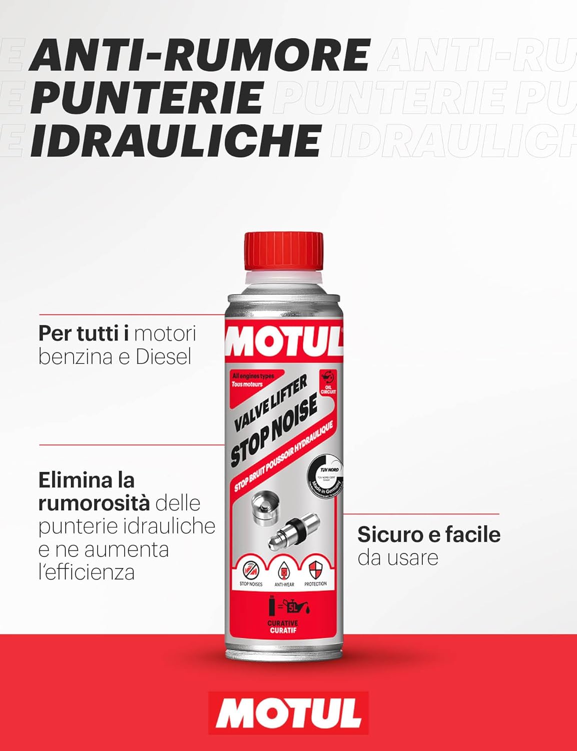 Thumbnail 1 de Motul Trattamento per Punterie Idrauliche – Valve Lifter Stop Noise 300 ml