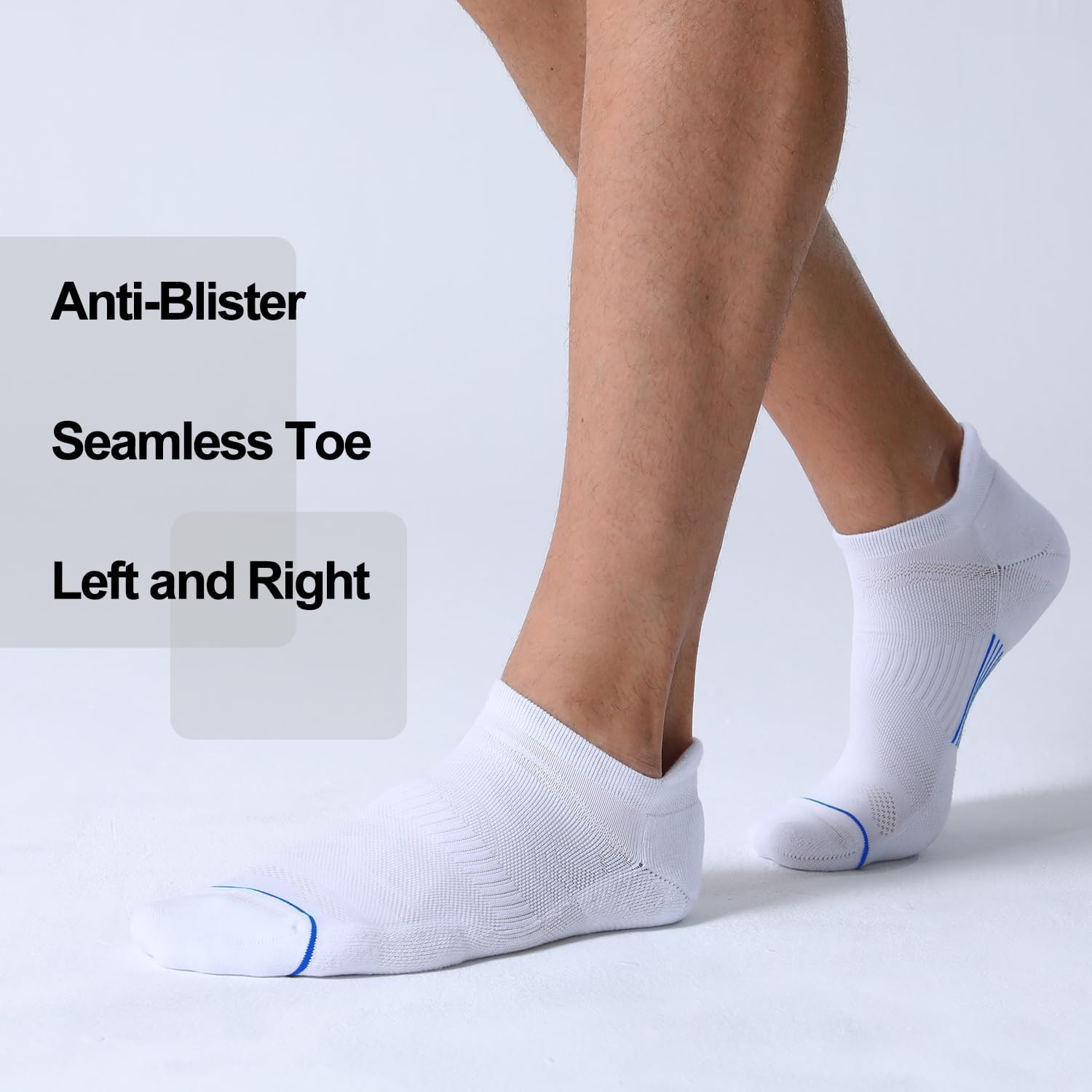 Thumbnail 3 de FITRELL Men’s 6-Pack Ankle Running Socks (Low Cut, Cushioned) for 7–9 / 9–12 / 12–15
