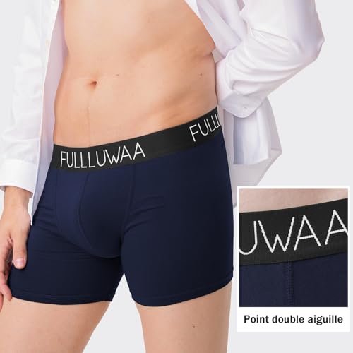 Thumbnail 3 de Fullluwaa Boxer Homme Coton – Lot de 8, Doux et Confortables, Ceinture Élastique sans Étiquettes