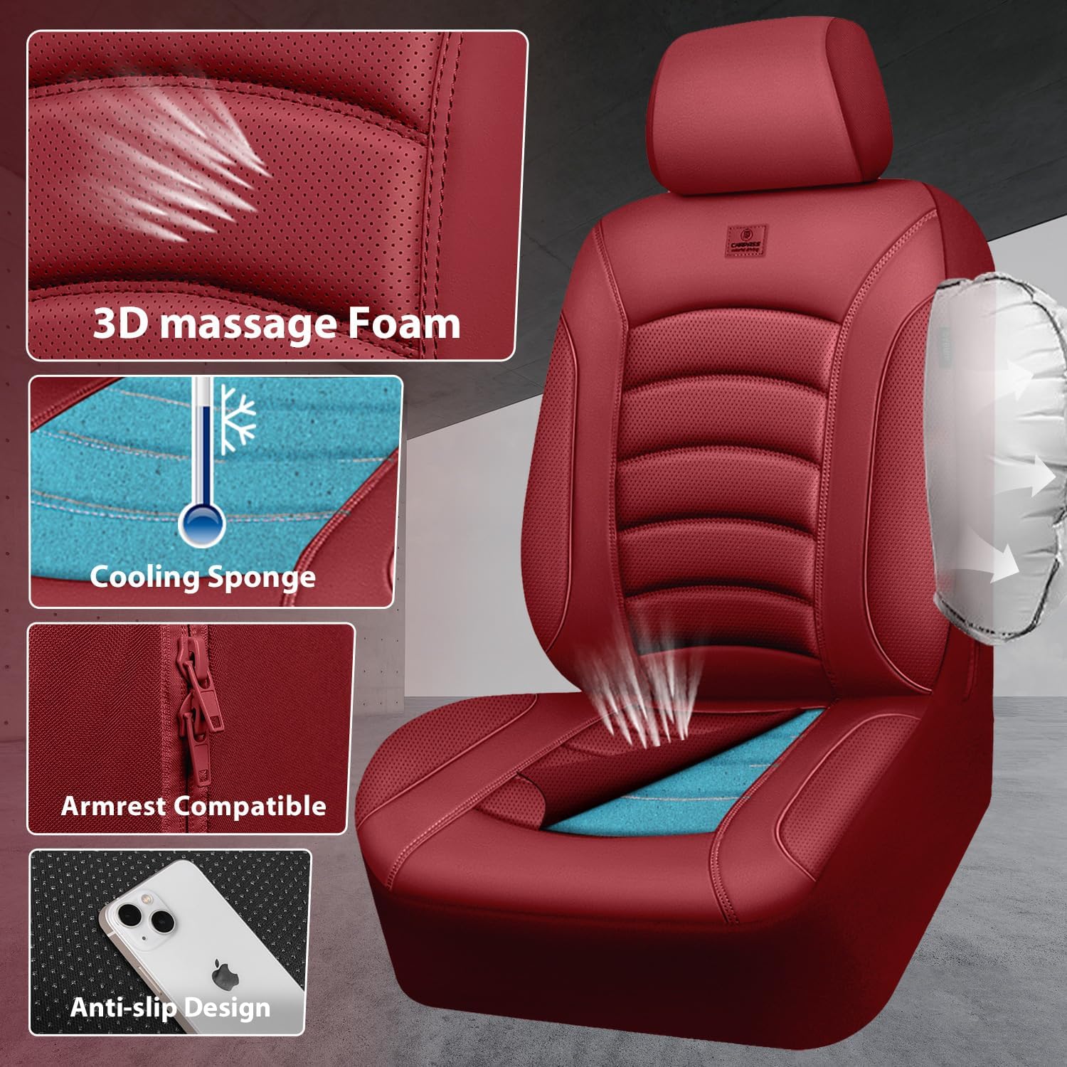 Detalle de CAR PASS 3D PU Seat Covers