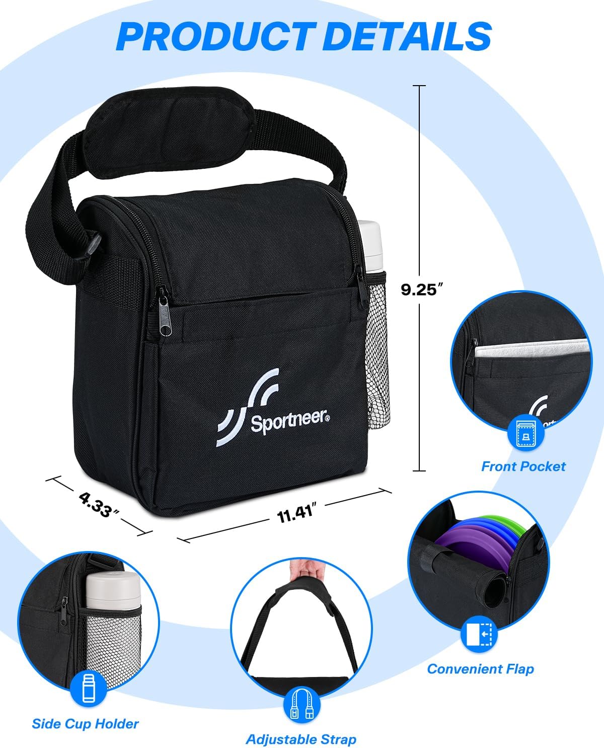 Thumbnail 5 de Sportneer Disc Golf Discs Set: 6-Piece Starter Kit with Backpack and Mini Marker