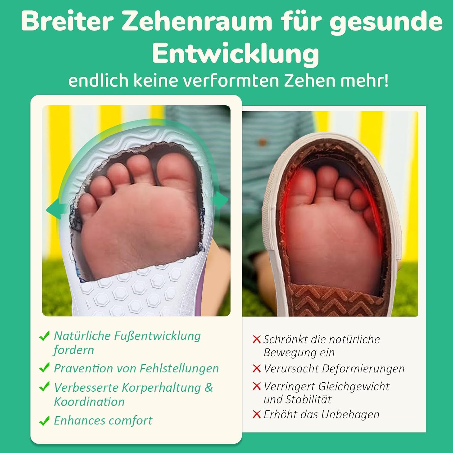 Thumbnail 2 de IceUnicorn Kinder Barfußschuhe – minimalistische Baby- und Hausschuhe mit rutschfester Sohle