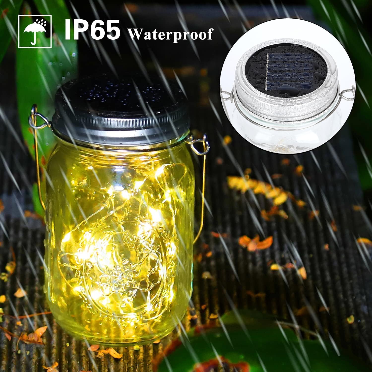 Thumbnail 2 de HOYIBO Luci Solari Esterno Giardino – 6 Pezzi 30 LED Impermeabili IP65, Bianco Caldo
