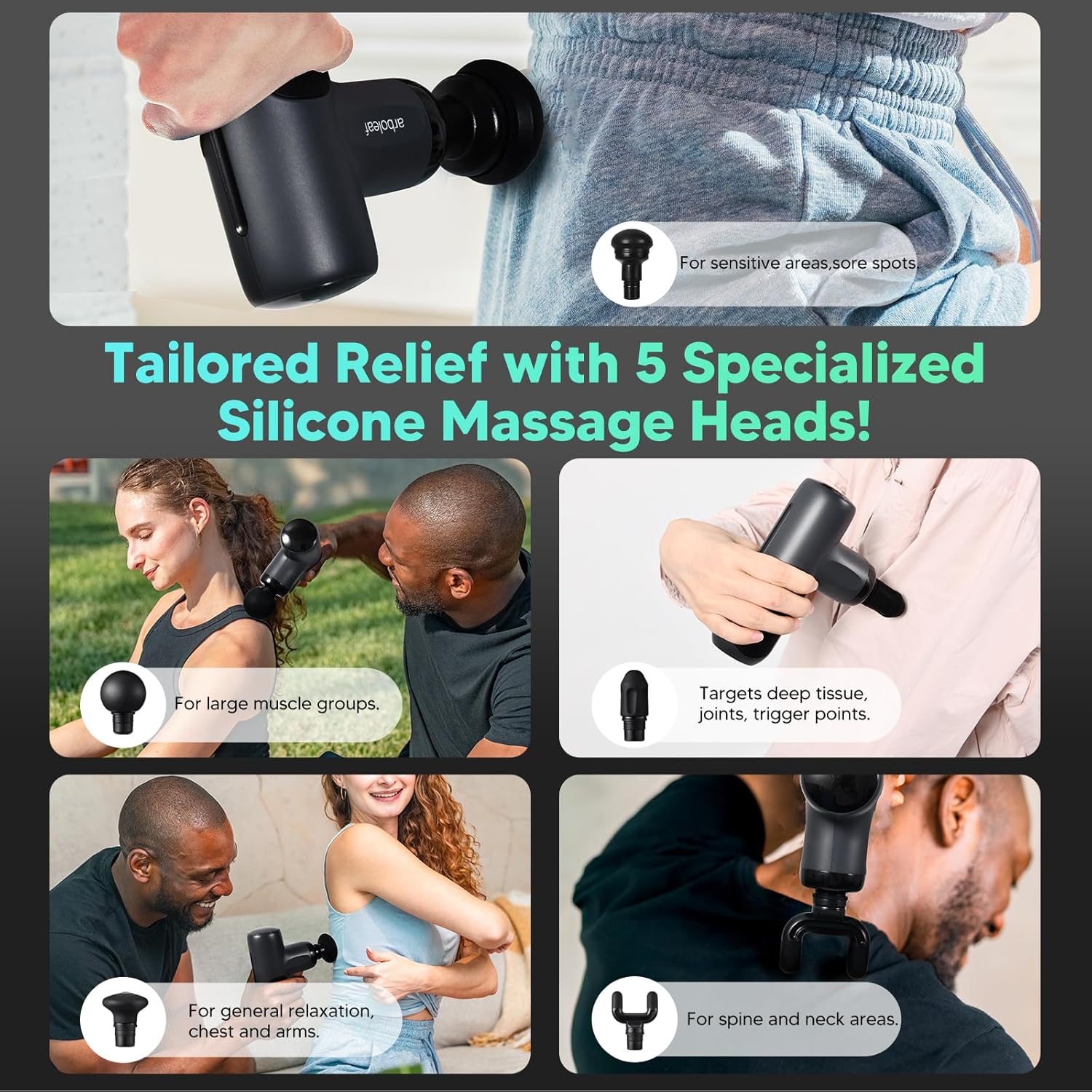 Thumbnail 5 de arboleaf Mini Massage Gun Deep Tissue 8mm