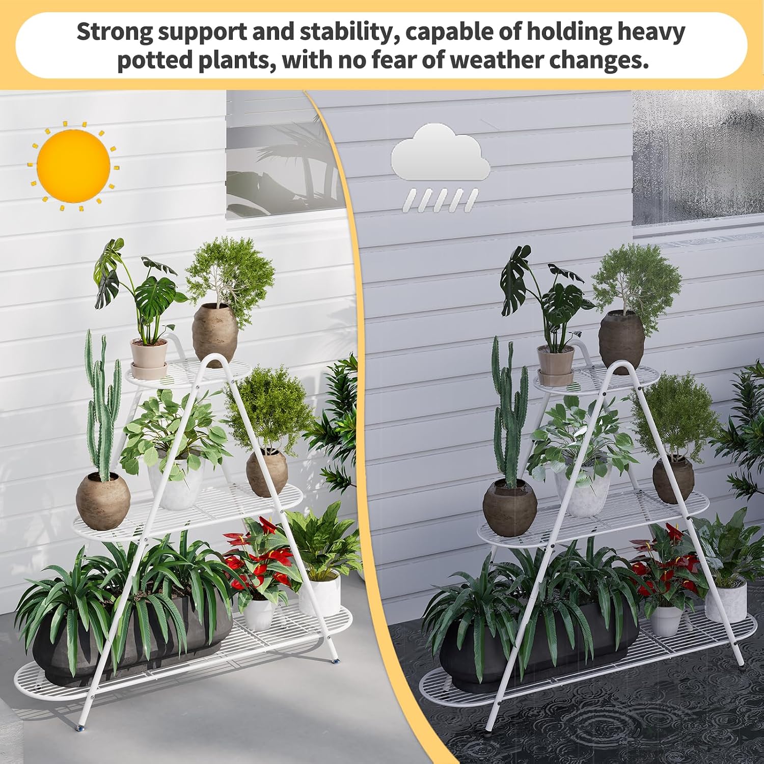 Detalle de Furshus Metal Plant Stand, 3-Tier