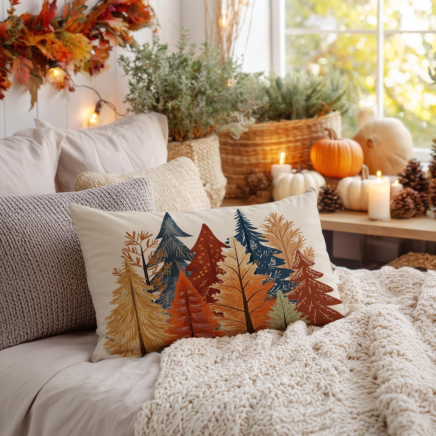 Thumbnail 4 de AACORS Fall Pillow Cover, 12 x 20 Inch