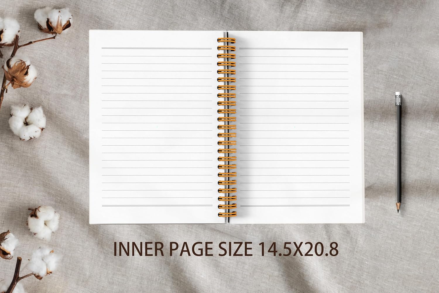Detalle de VNWEK Spiral Notebook, 5.5 x 8.3 Inches