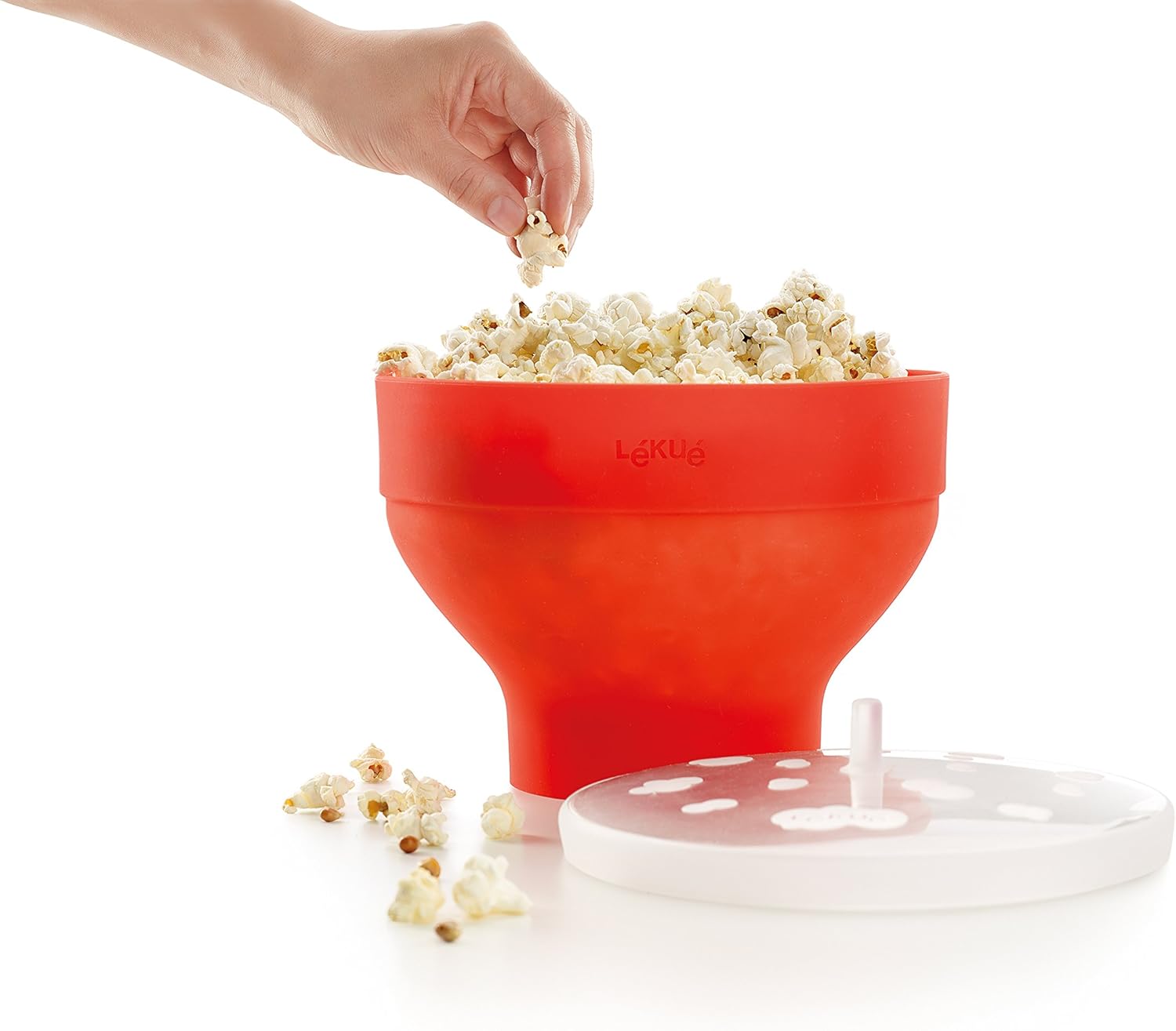 Detalle de Lékué Bol Colapsable para Palomitas Saludables 🍿, 2800 ml