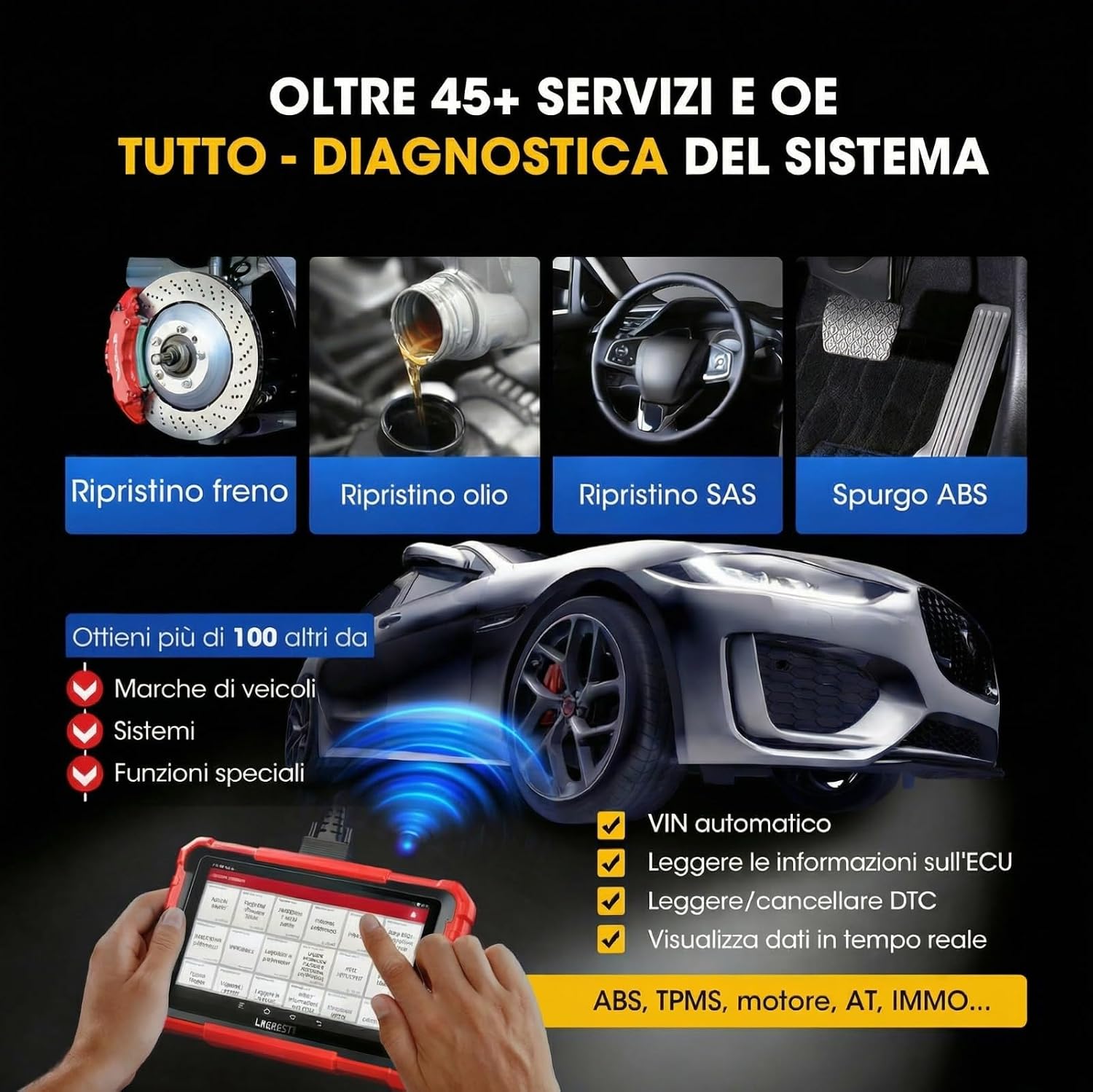 Thumbnail 3 de LAUNCH X431 PROS ELITE Scanner Diagnostico OBD2 bidirezionale con 45+ servizi e codifica ECU