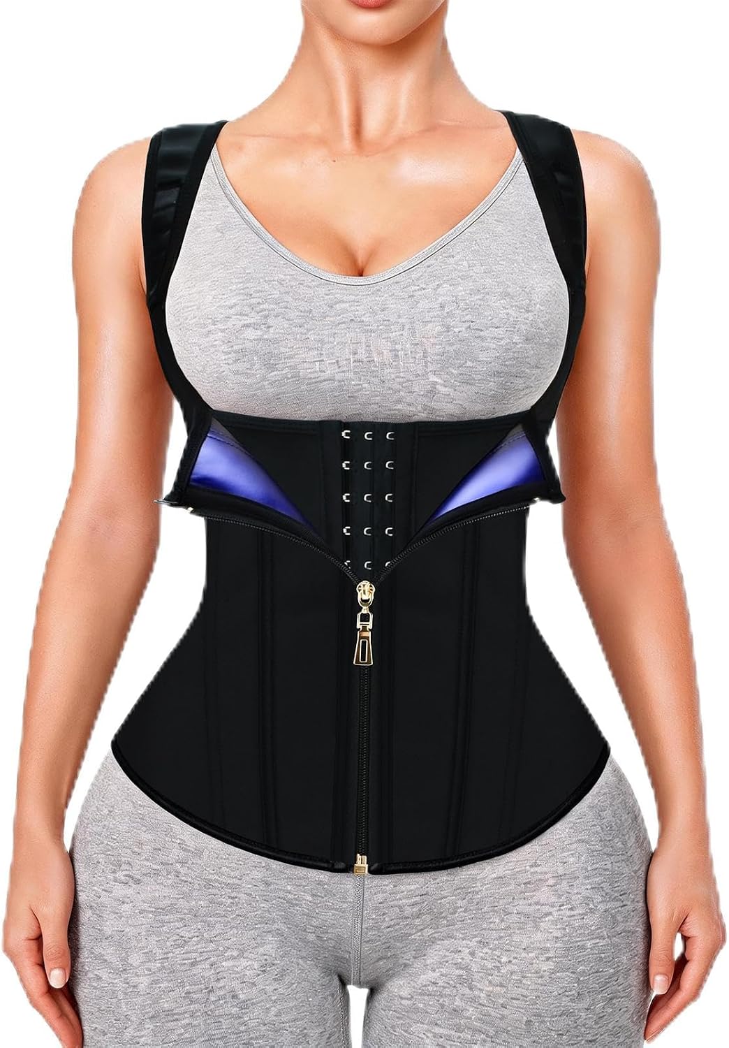 Detalle de MORECOO Women's Waist Trainer with Sauna Liner