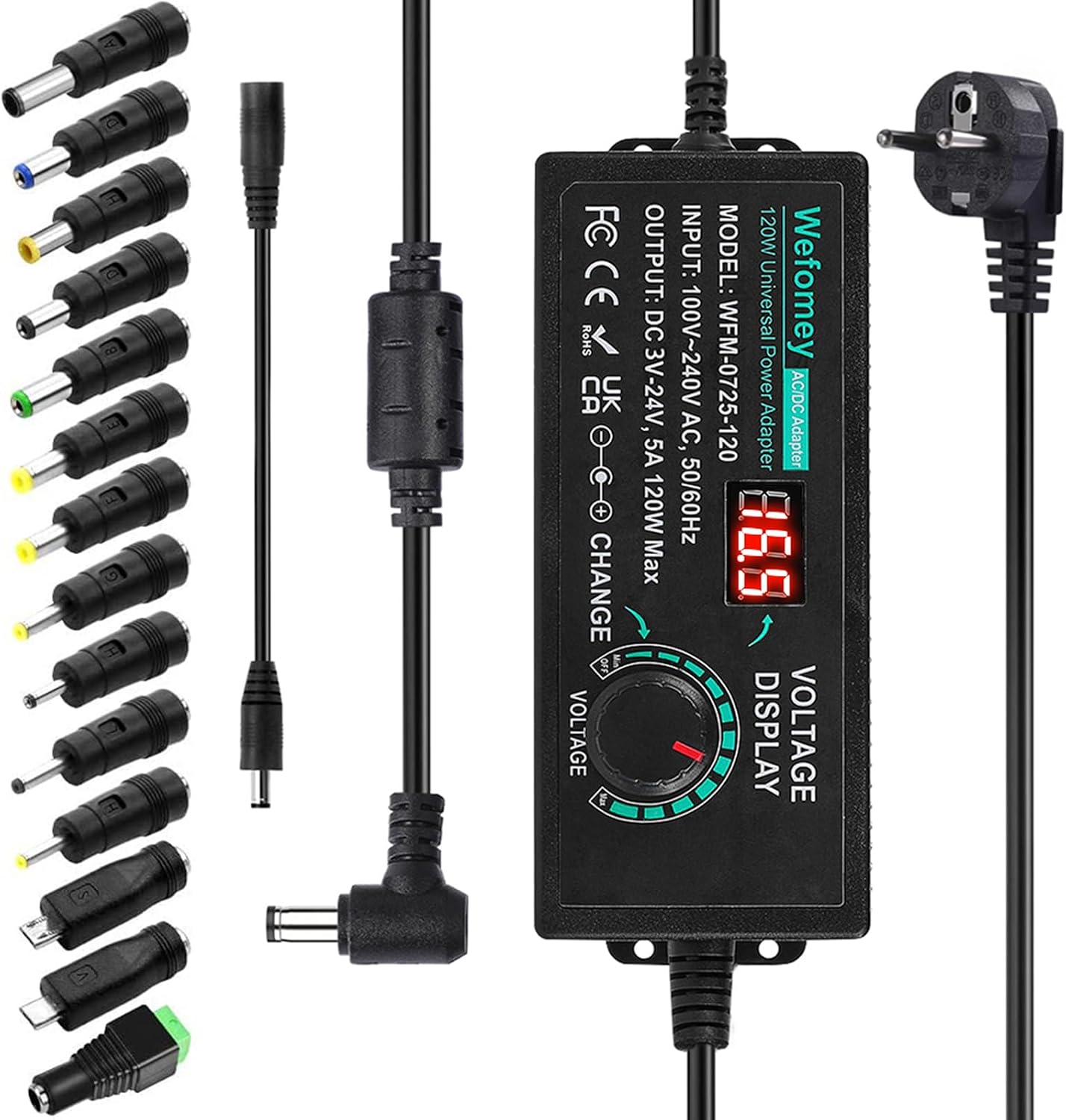 Detalle de 3V-24V 5A Netzteil 120W mit LED Anzeige