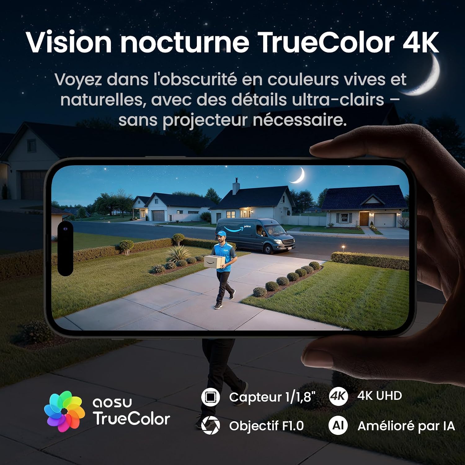 Thumbnail 3 de aosu 4K Caméra Extérieure 8MP 360°