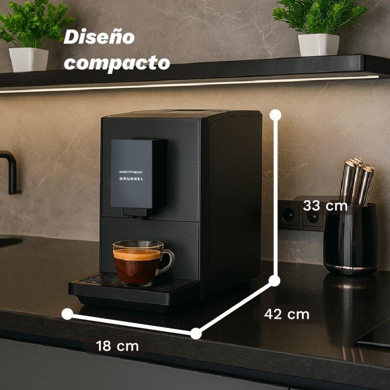 Thumbnail 1 de Grunkel Darkcafpress 1,2L: Cafetera automática con molinillo regulable y 20 bares