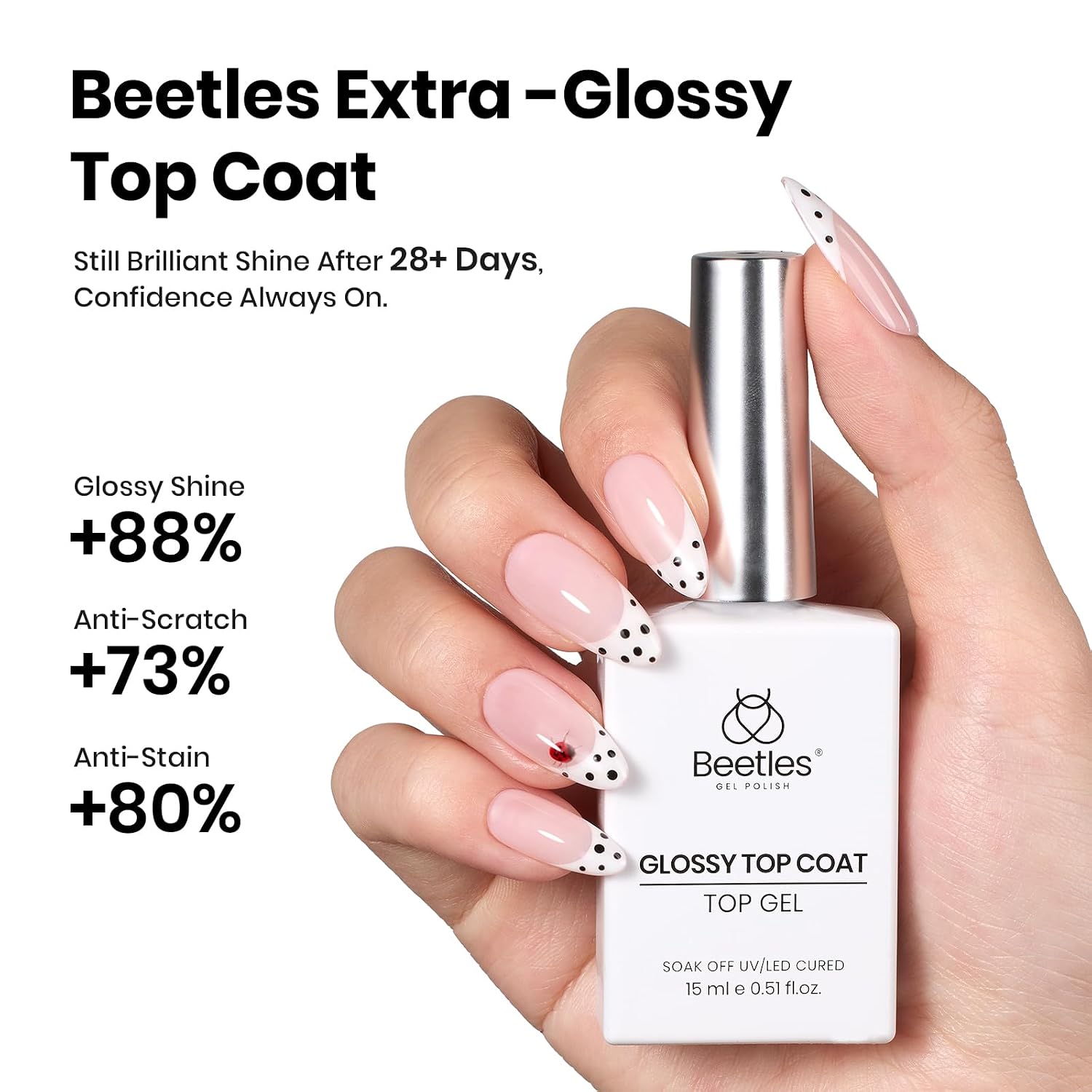 Detalle 2 de Beetles Gel Base and Top Coat Kit with Dehydrator and Acid-Free Primer, 4 x 15 mL