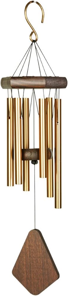 Detalle de Nature's Melody PG36FG dzwonek wietrzny 36-calowy, aluminiowe rury, leśna zieleń