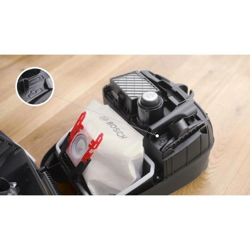 Detalle de Aspiradora trineo Bosch Serie 4 BGB41BA1 600W | Filtro HEPA y 4L