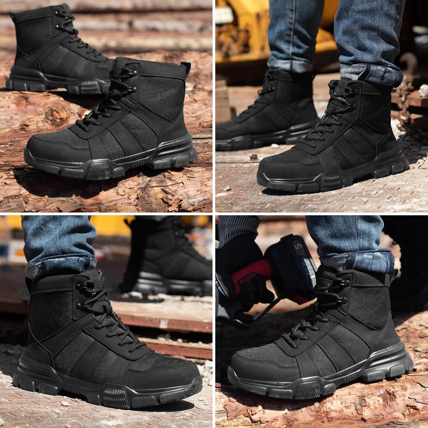 Thumbnail 6 de Safety Boots Lightweight Steel Toe Boots for Men and Women – Comfortable Work Shoes