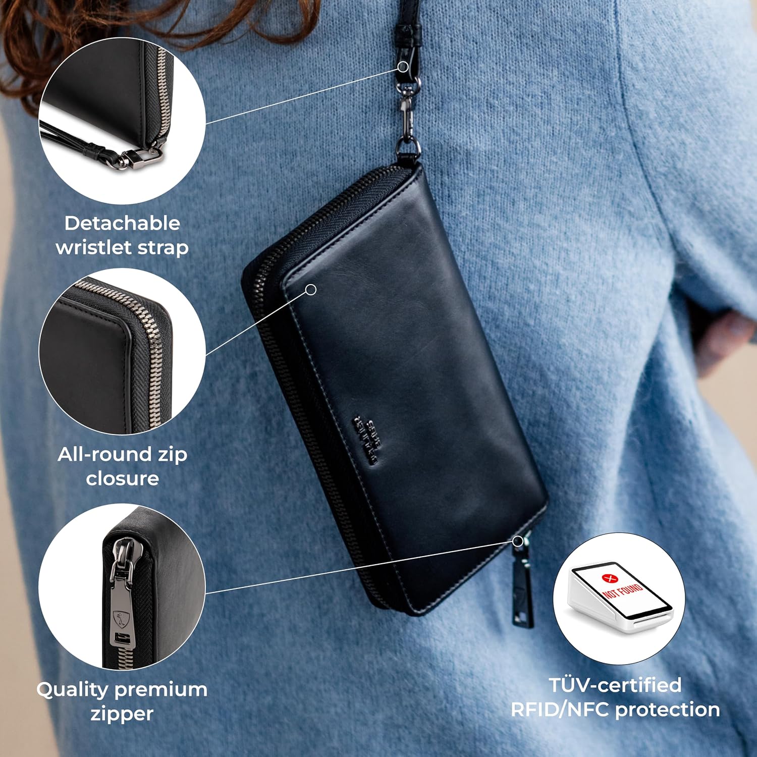 Thumbnail 4 de Berliner Bags Lyon Cartera Grande 19 cm