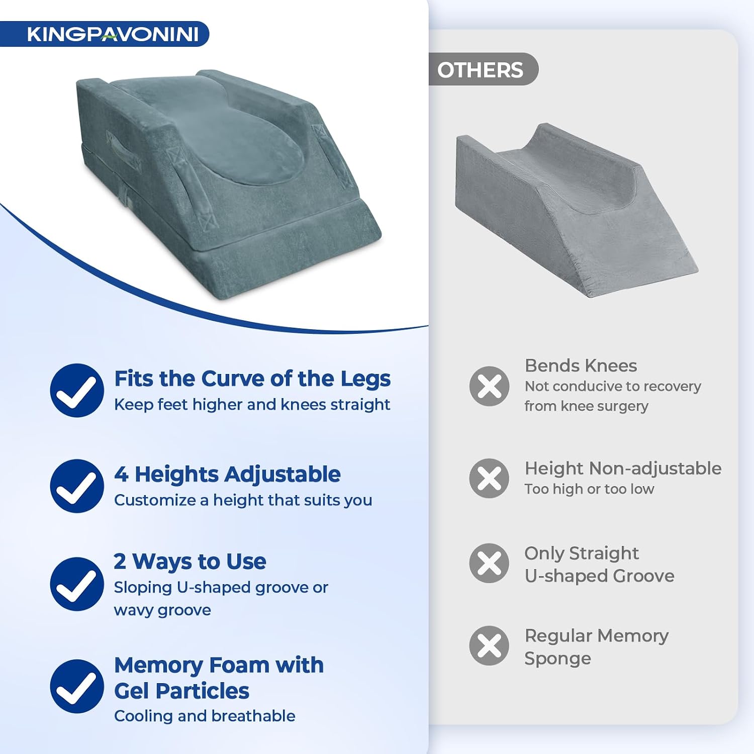 Detalle de KingPavonini 4-leg elevation pillow